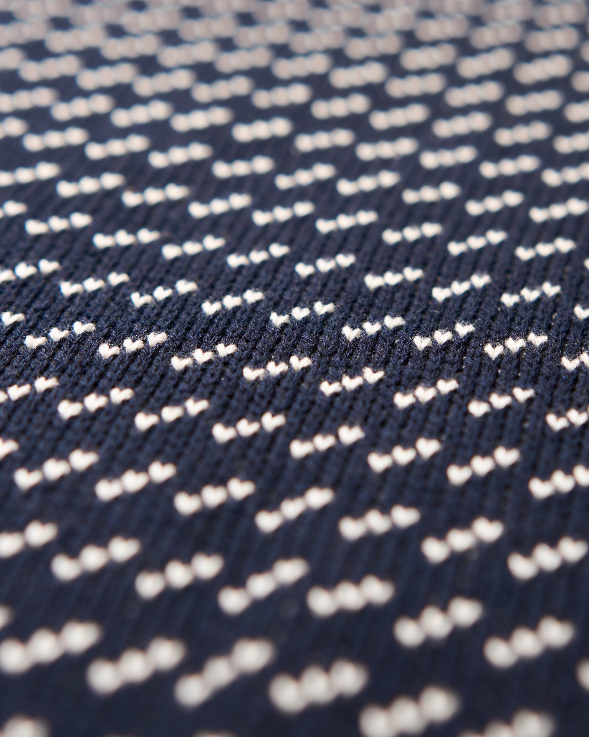 Fleck Pullover - Navy/Natural