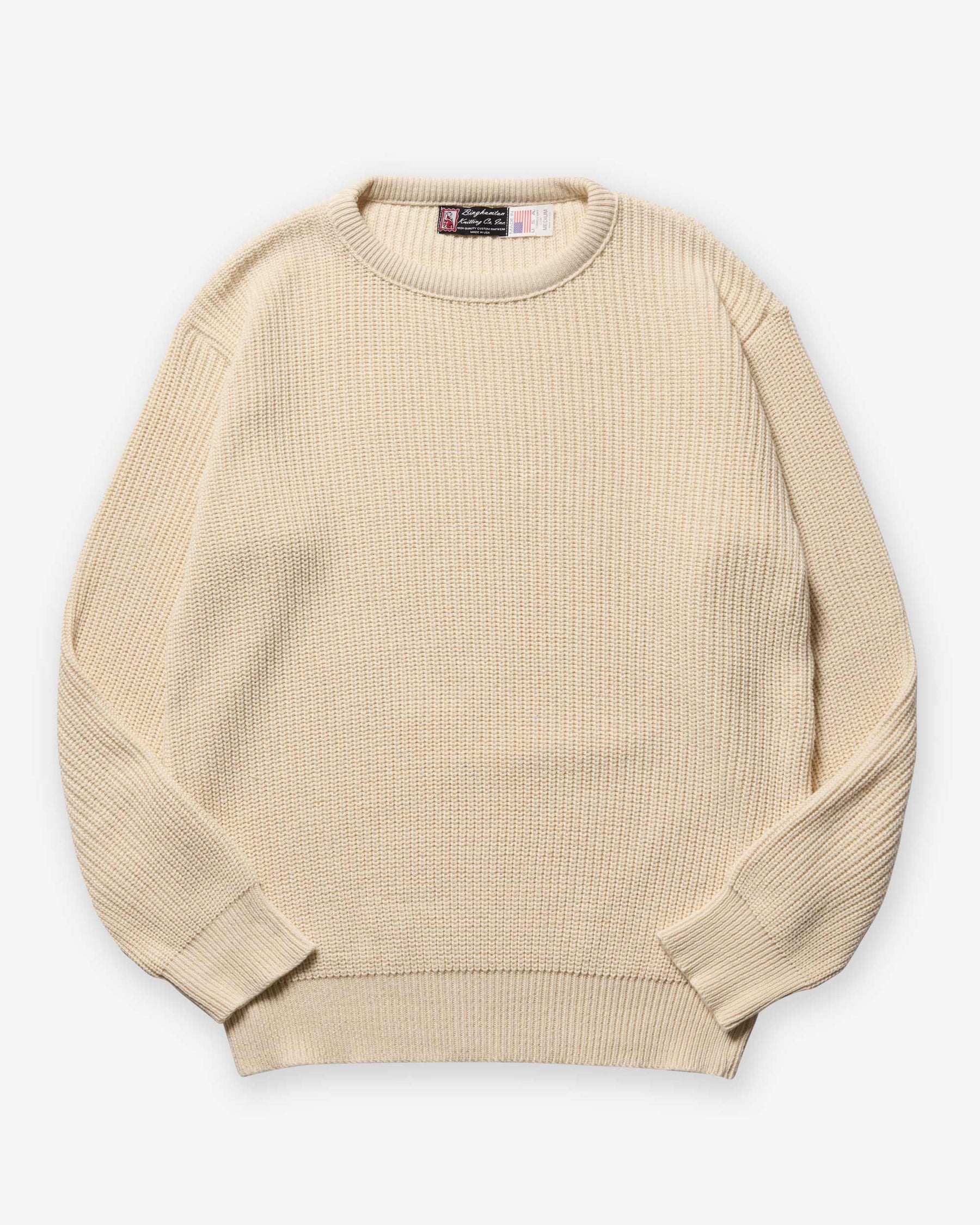 Shaker Crew Pullover - Natural