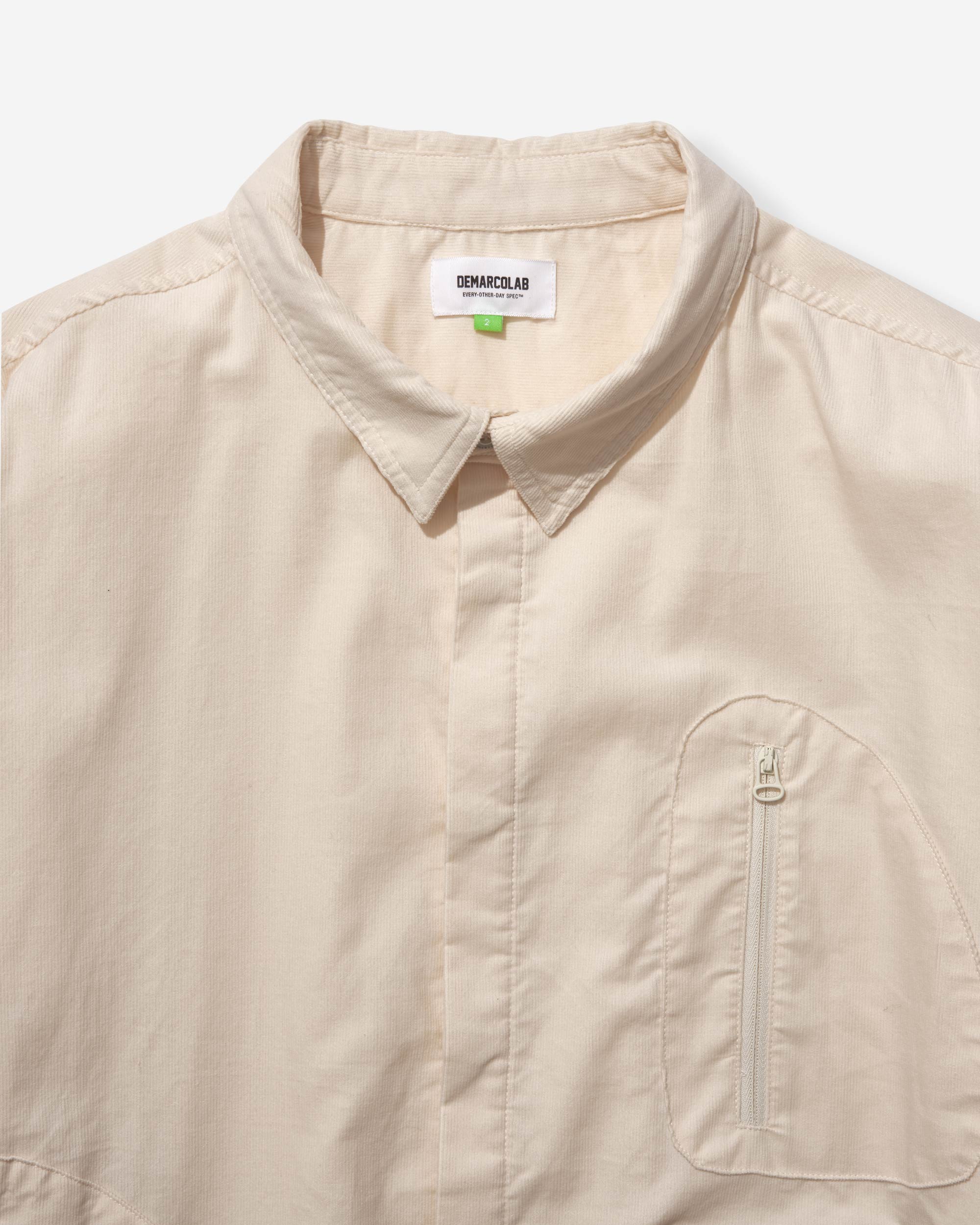 Atom Cord Shirt - Ivory