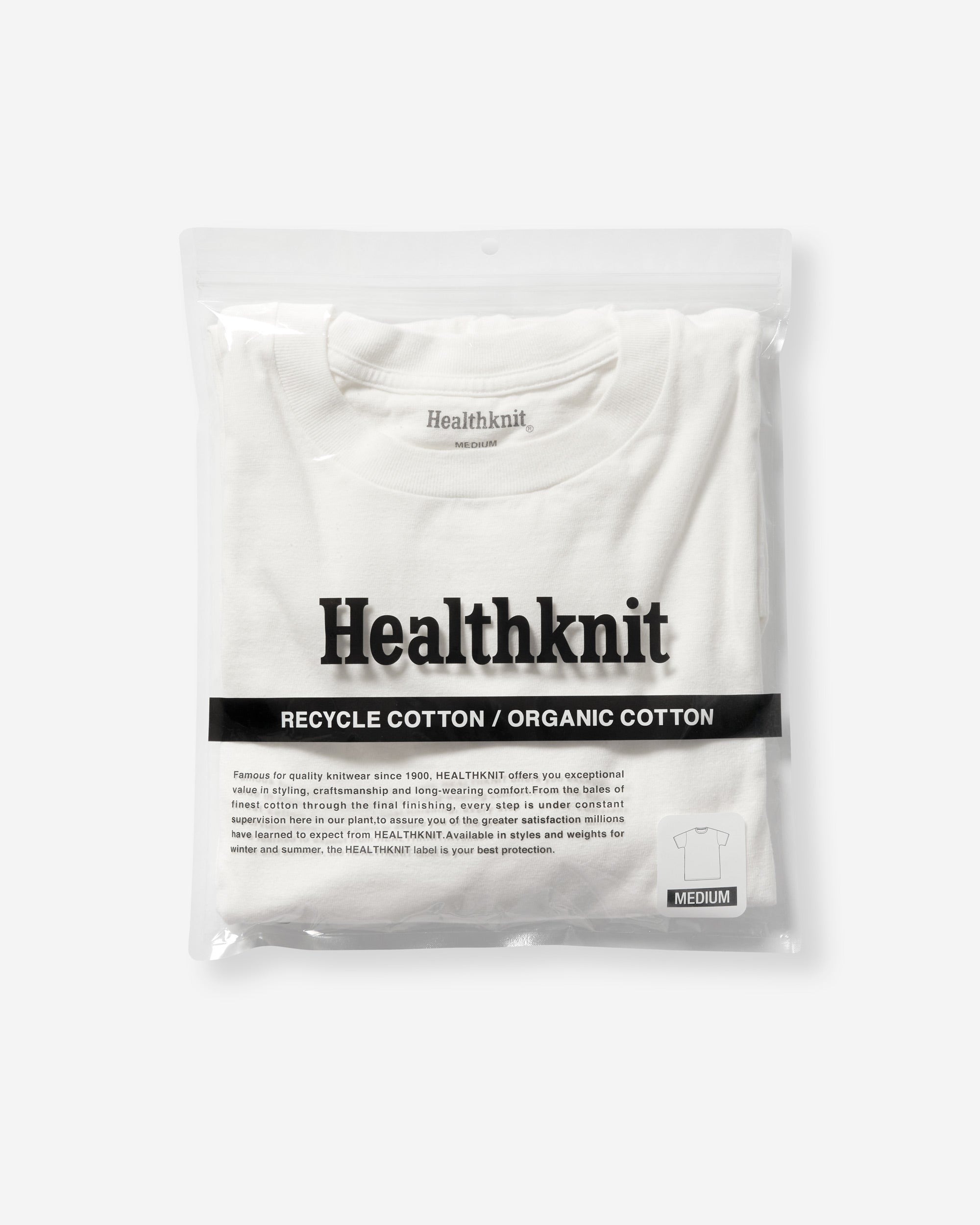 Recycled Cotton Blend Crewneck S/S - White