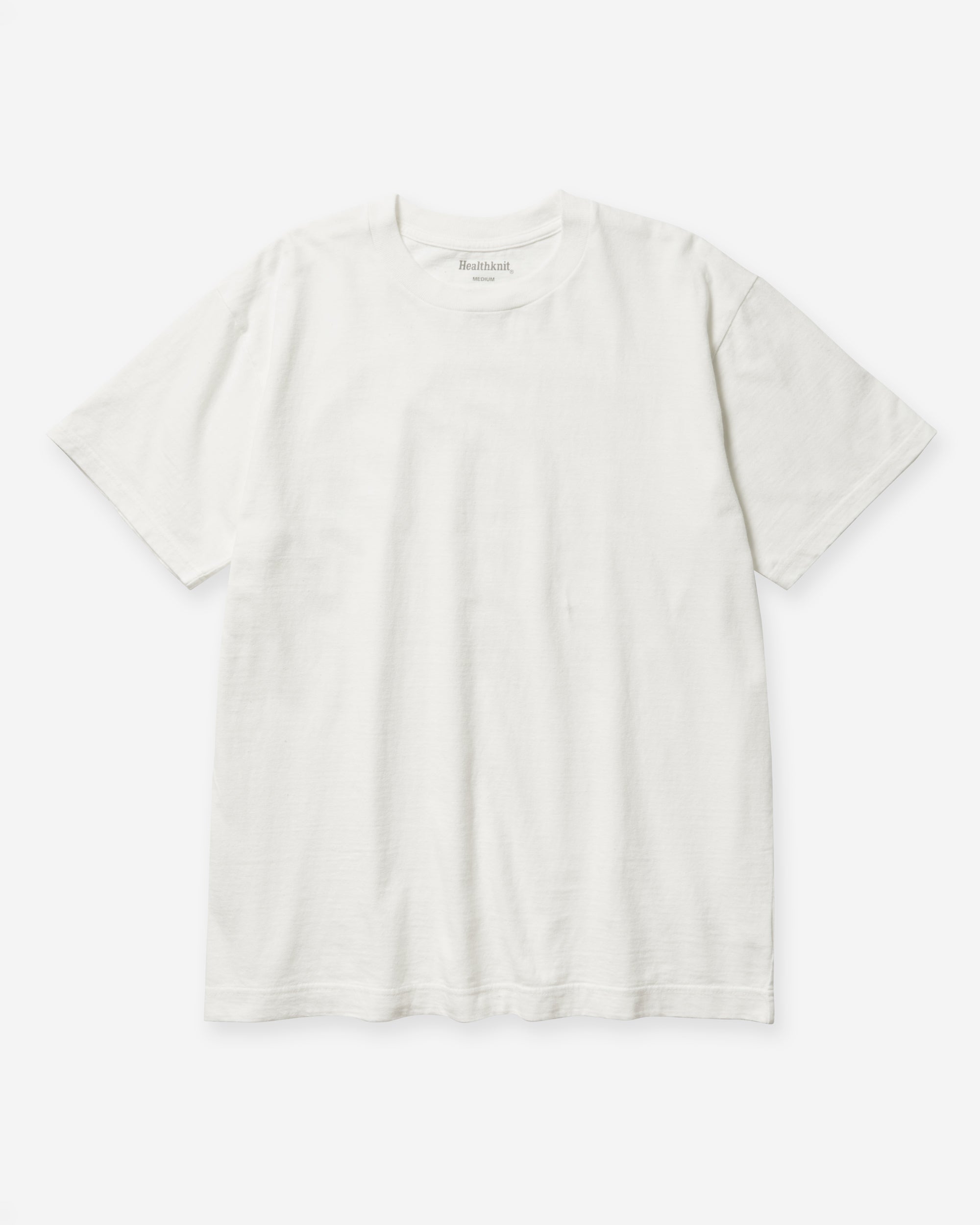 Recycled Cotton Blend Crewneck S/S - White