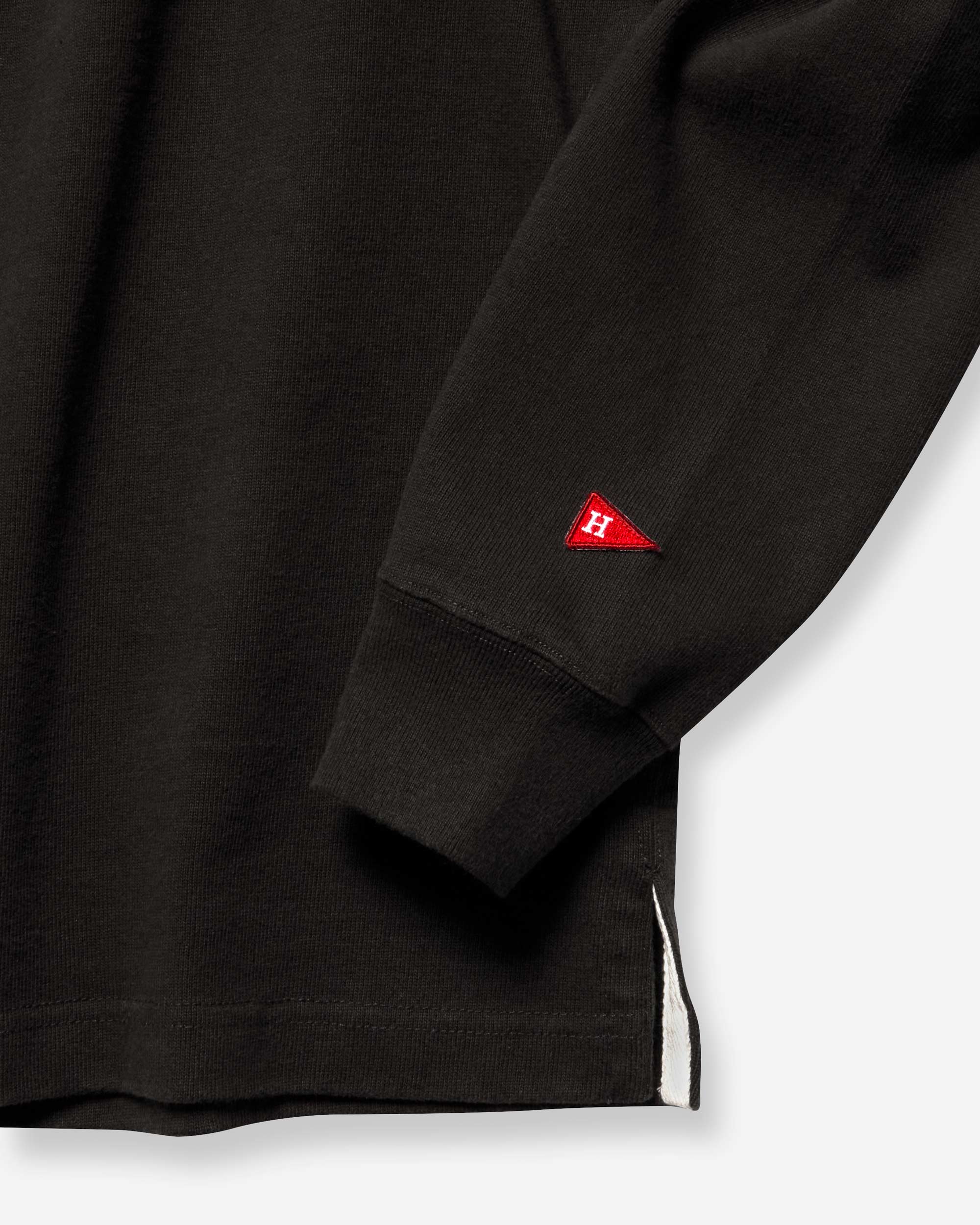 Hefty Jersey Rugby L/S Shirt - Black