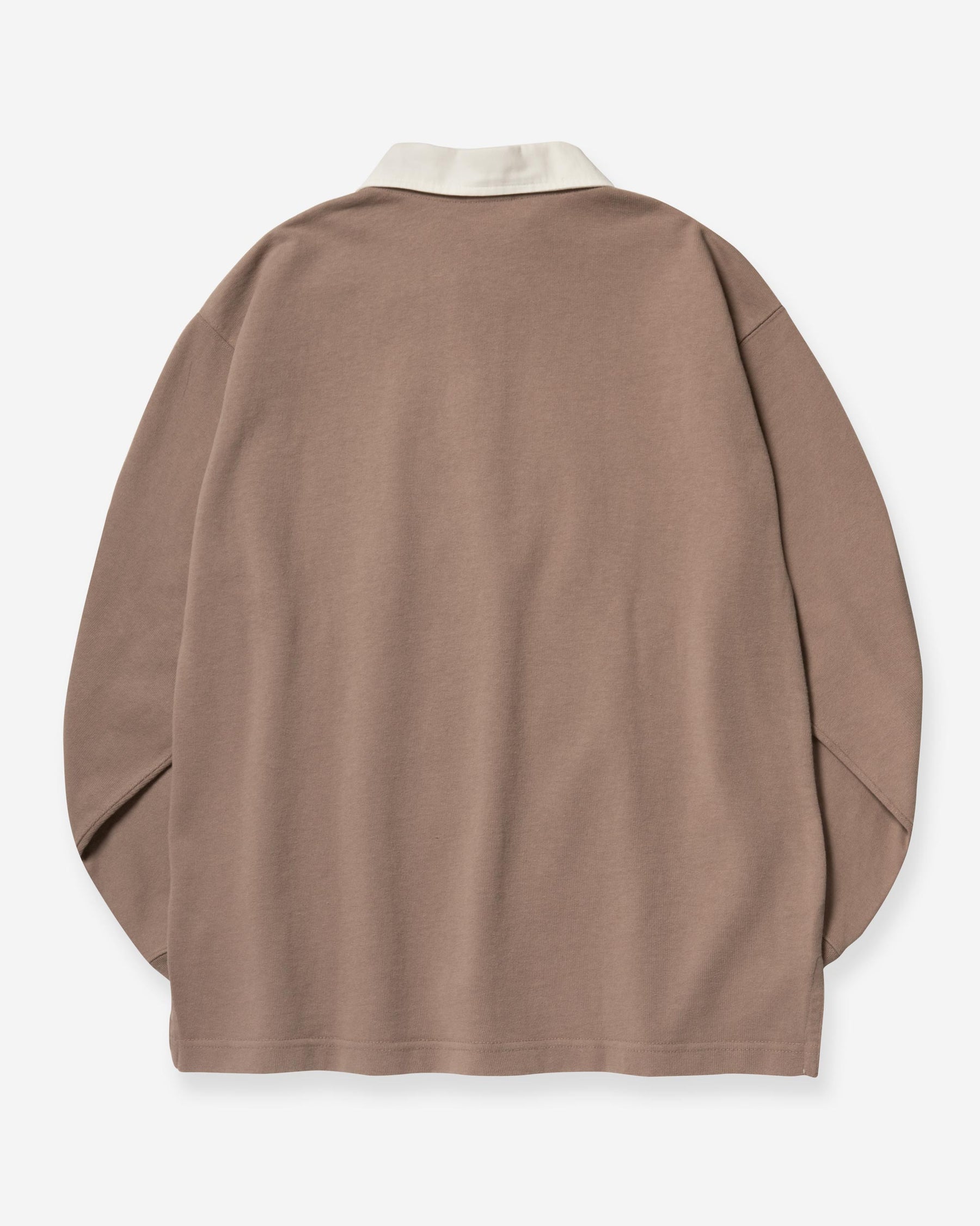 Hefty Jersey Rugby L/S Shirt - Mocha