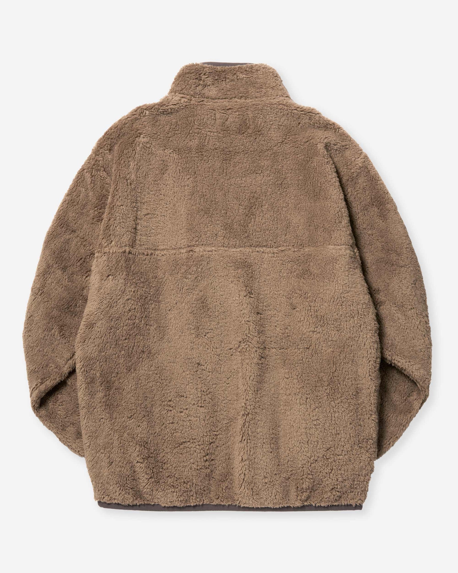 Sherpa Fleece Half-Zip Jacket - Mocha