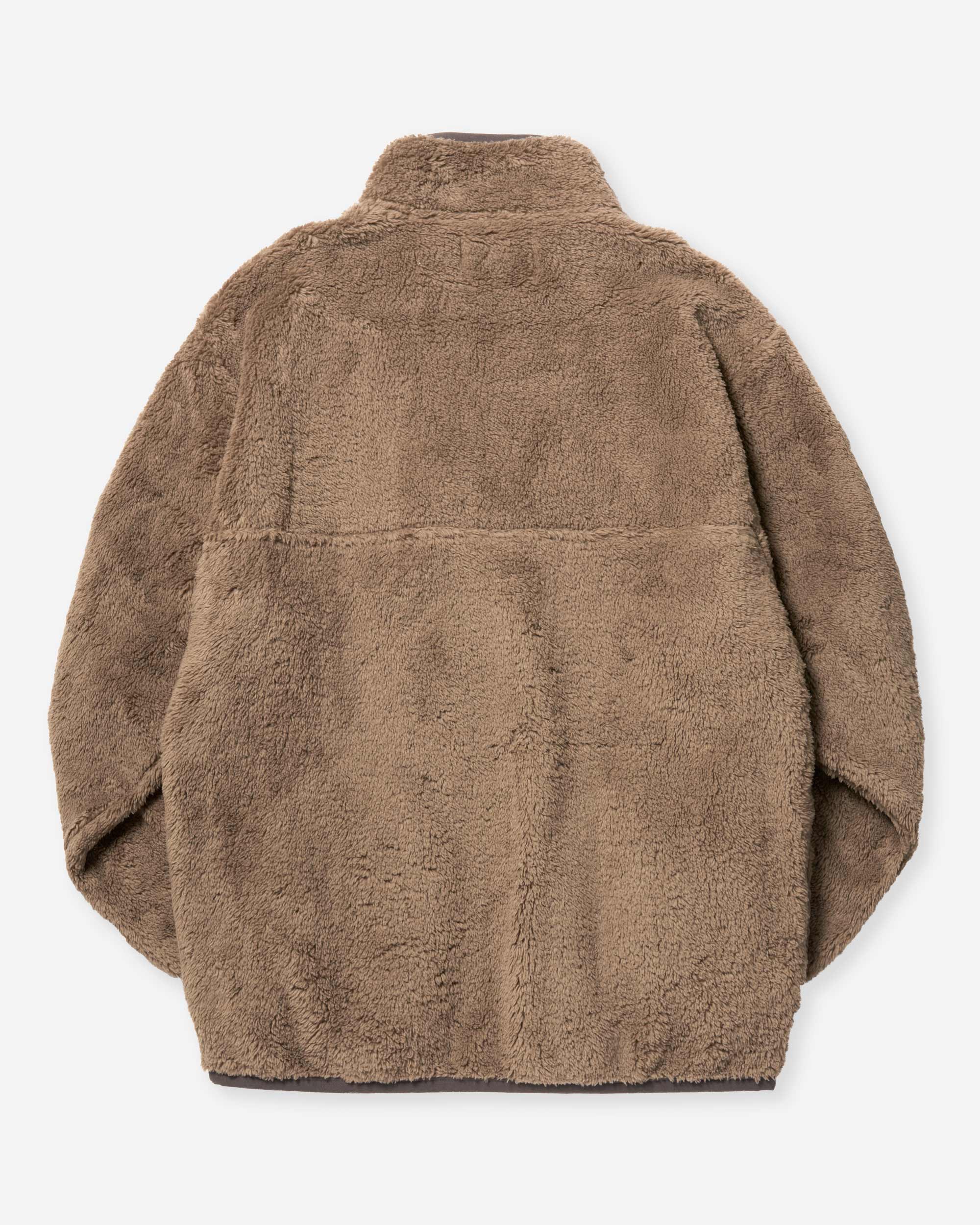 Sherpa Fleece Half-Zip Jacket - Mocha