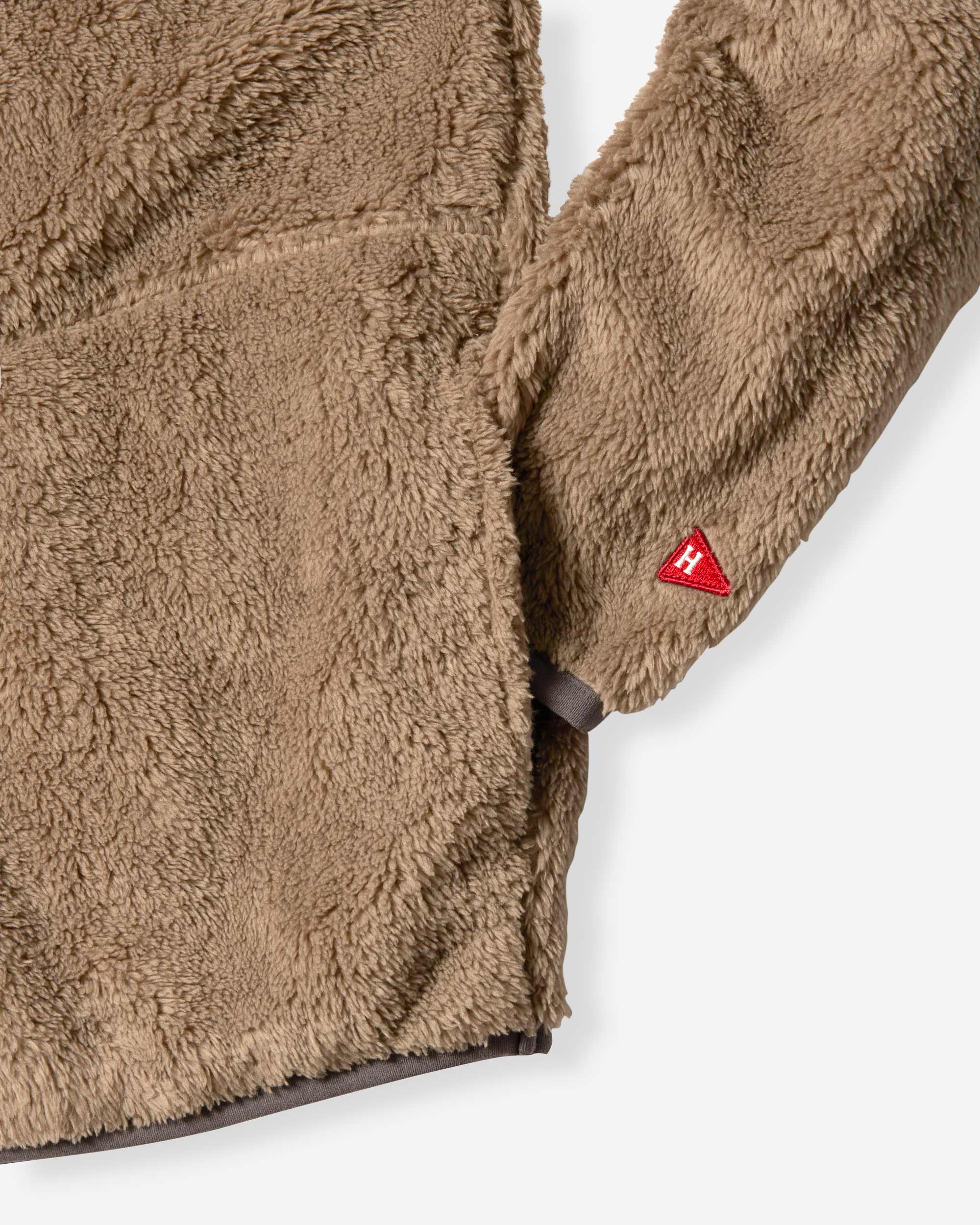 Sherpa Fleece Half-Zip Jacket - Mocha