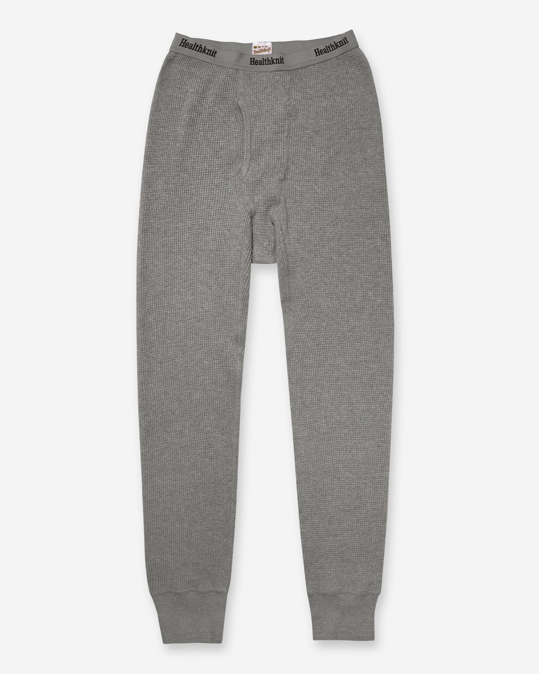 Thermal King Waffle Long Johns - Heather Grey
