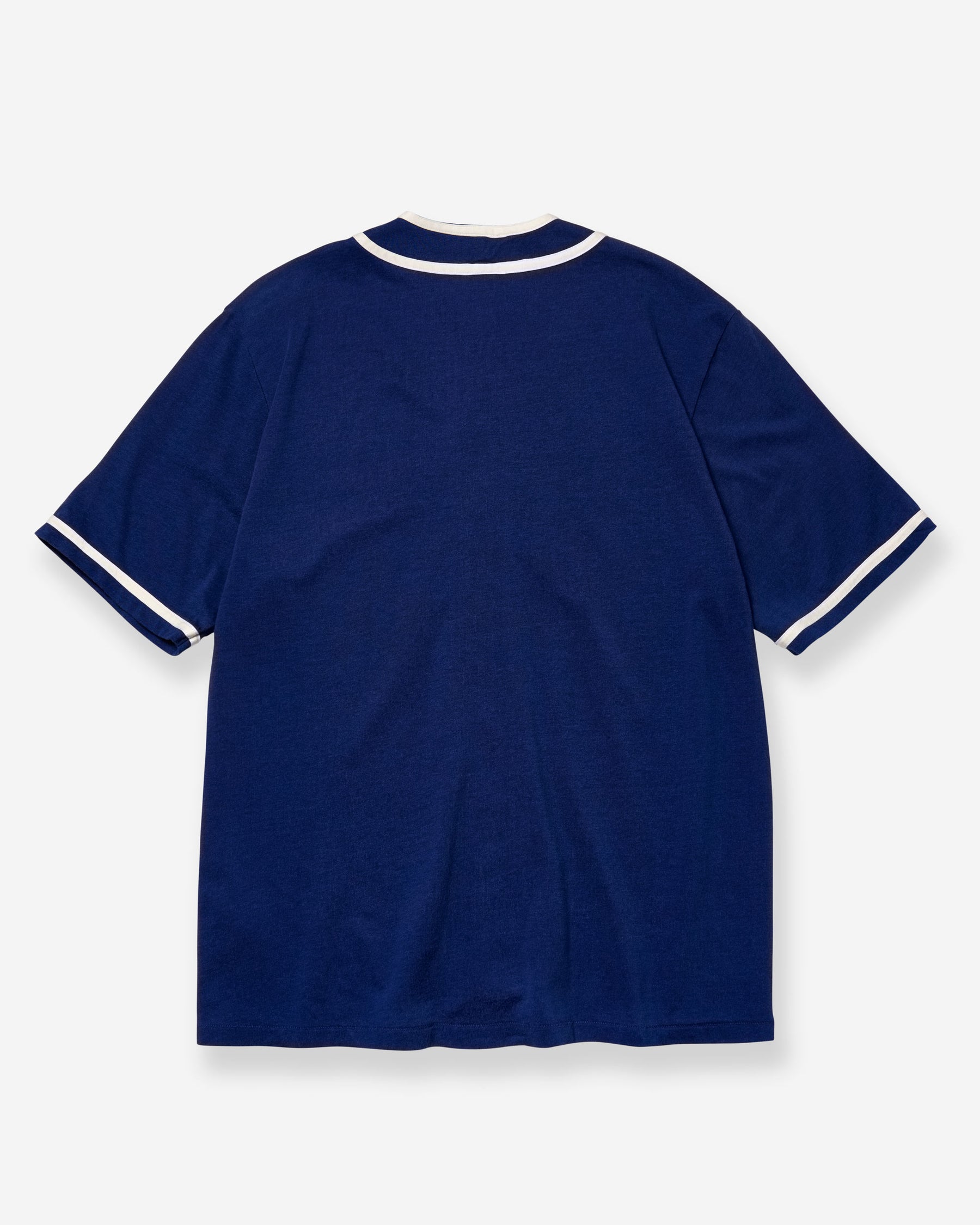 Athletic Rayon Jersey Baseball Shirt - Blue