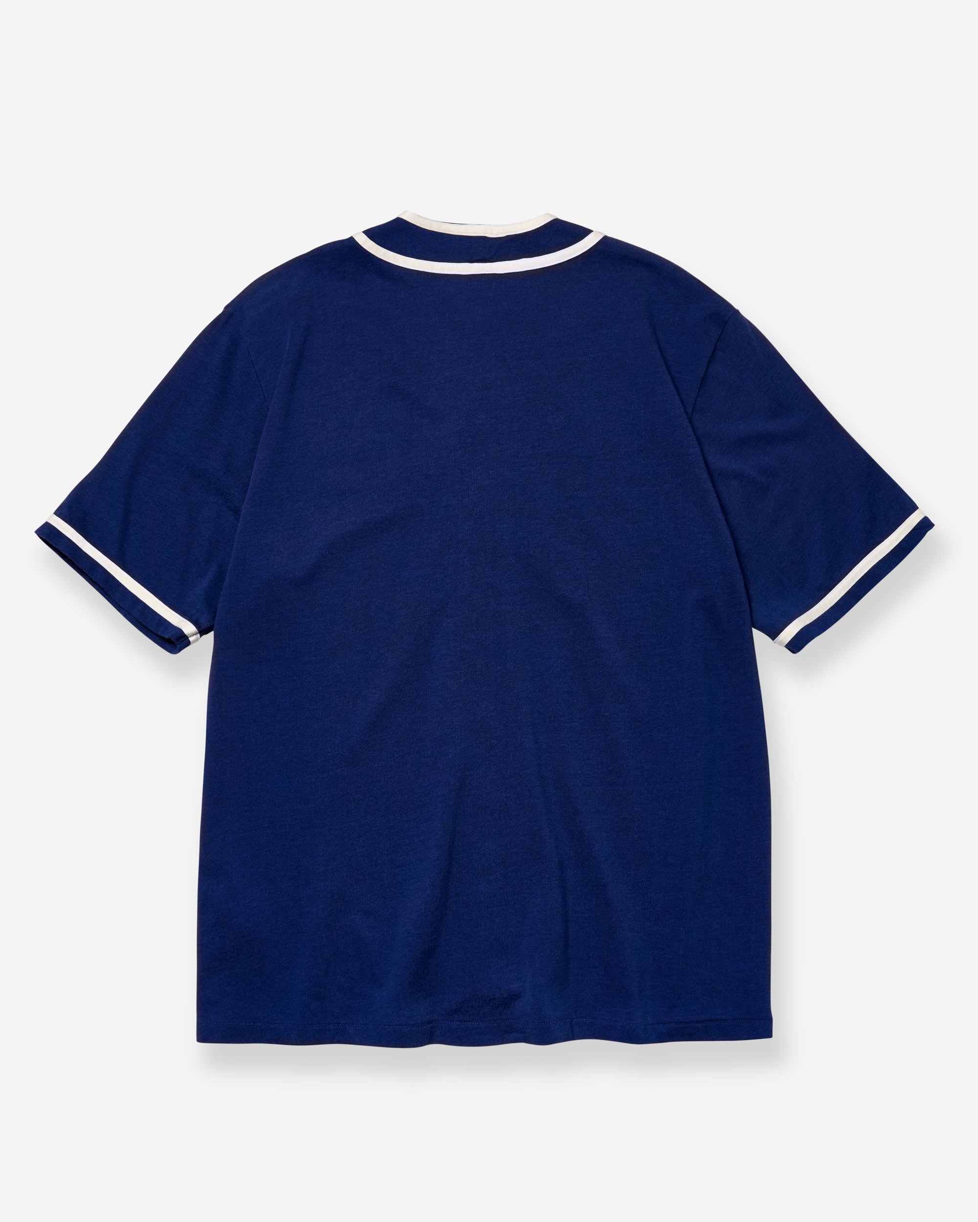 Athletic Rayon Jersey Baseball Shirt - Blue
