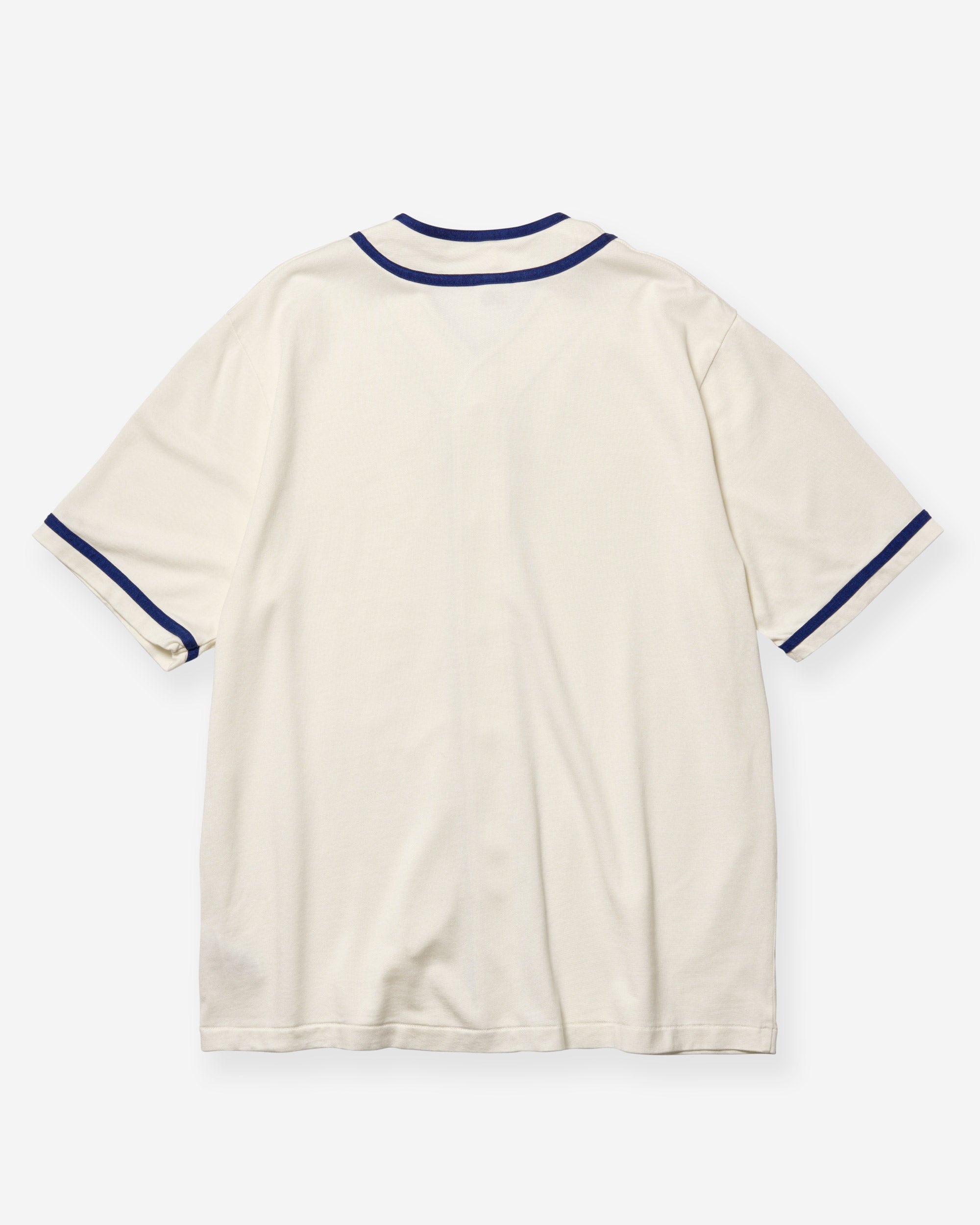 Athletic Rayon Jersey Baseball Shirt - Off