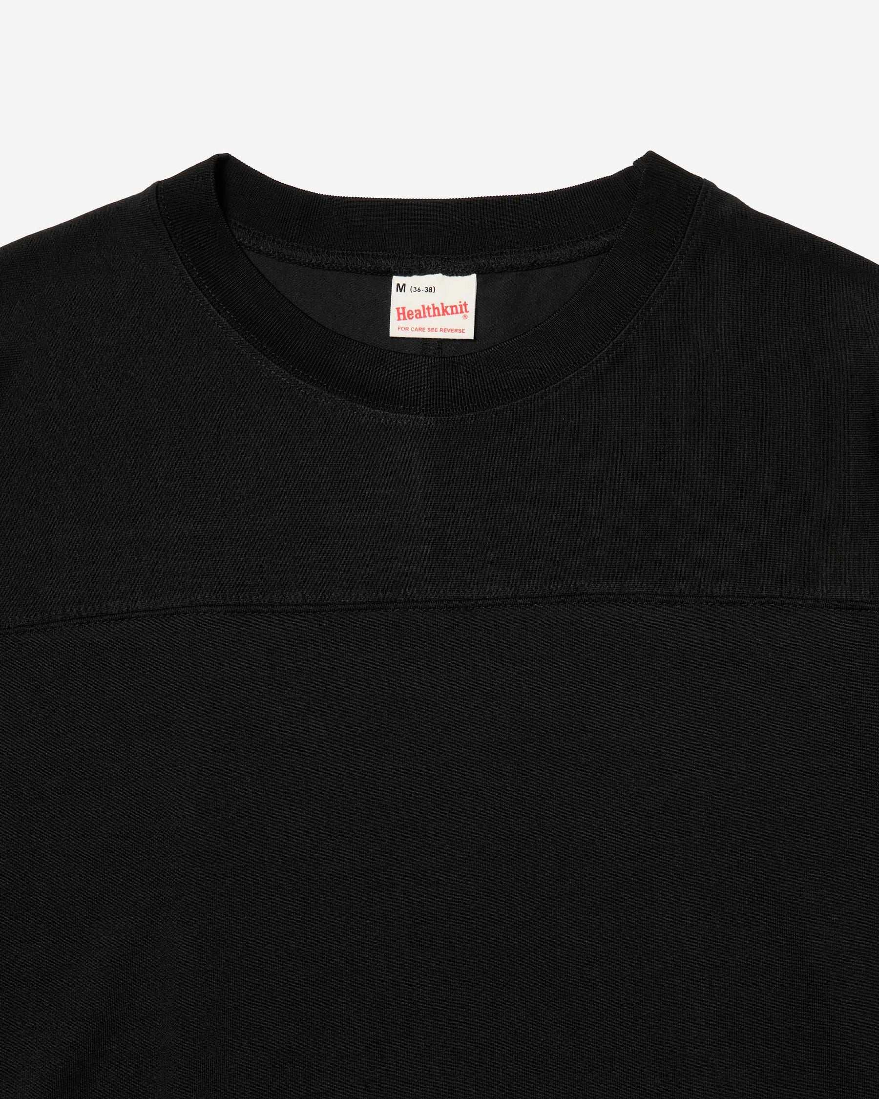 Athletic Rayon Jersey Football Tee - Black