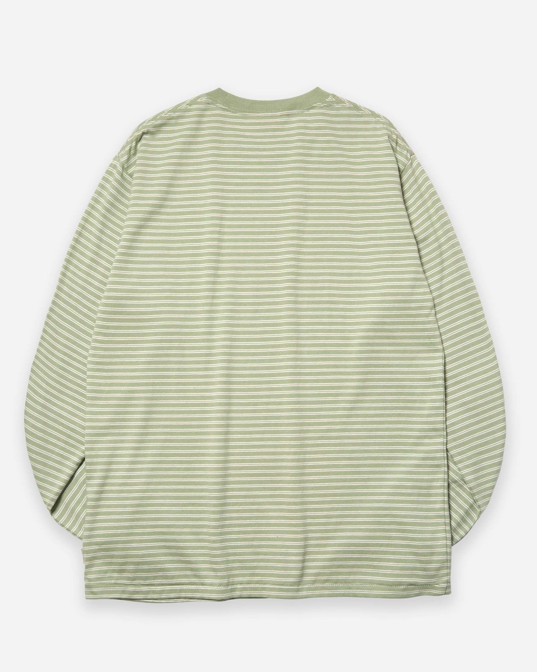 Classic Border Jersey Crewneck L/S - F.Green x Natural