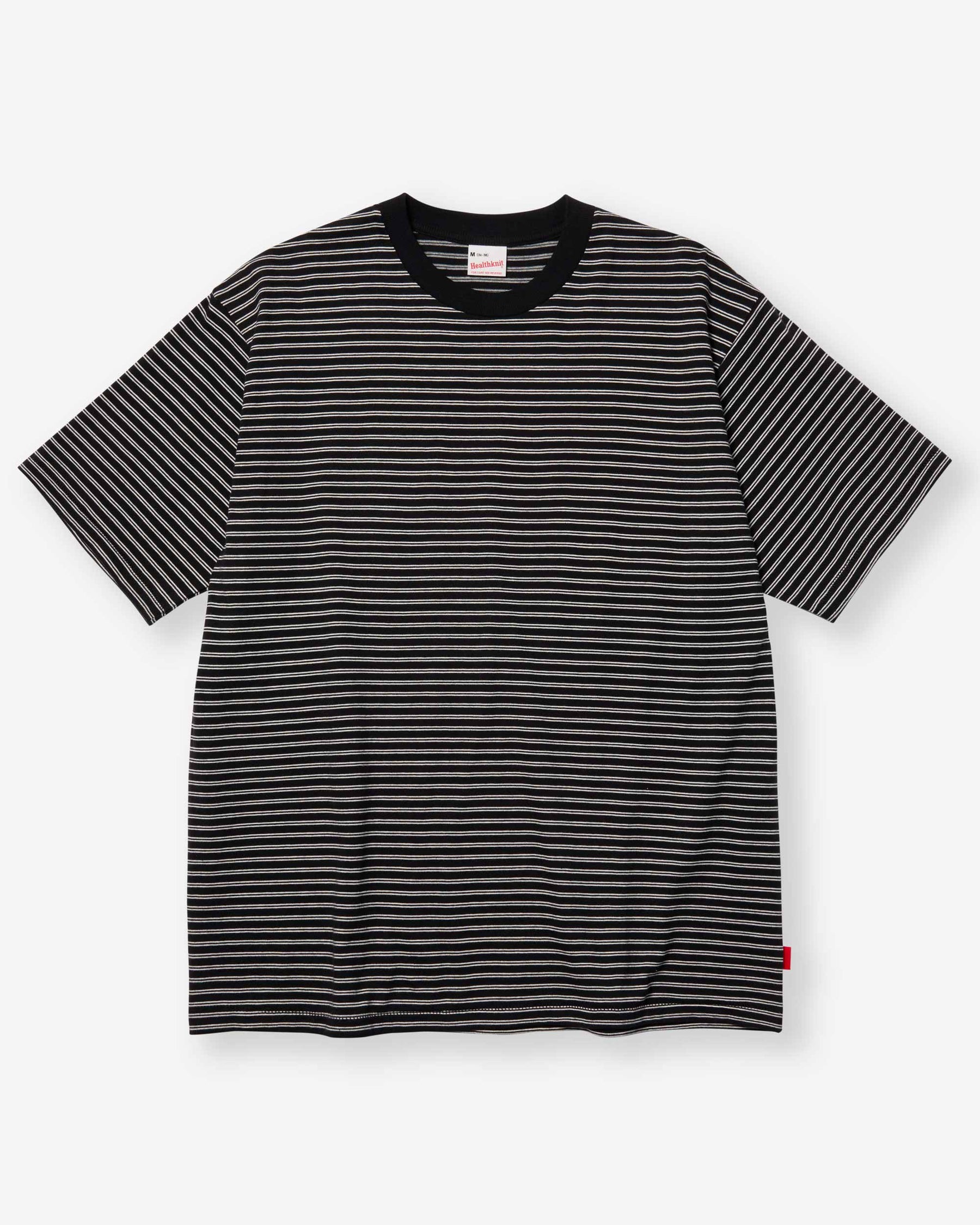 Classic Border Jersey Crewneck S/S - Black x Natural