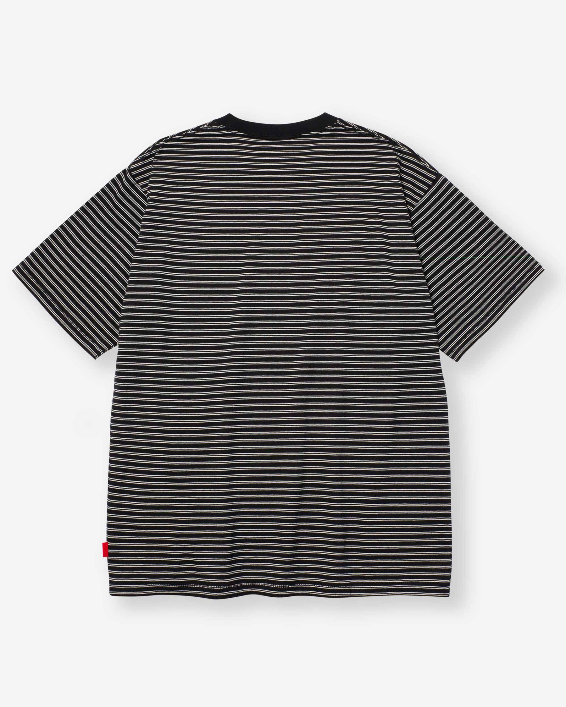 Classic Border Jersey Crewneck S/S - Black x Natural