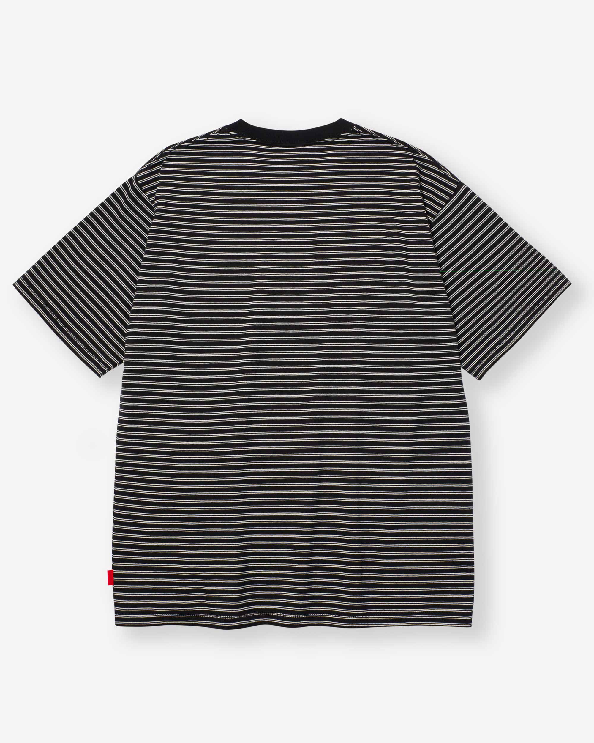 Classic Border Jersey Crewneck S/S - Black x Natural