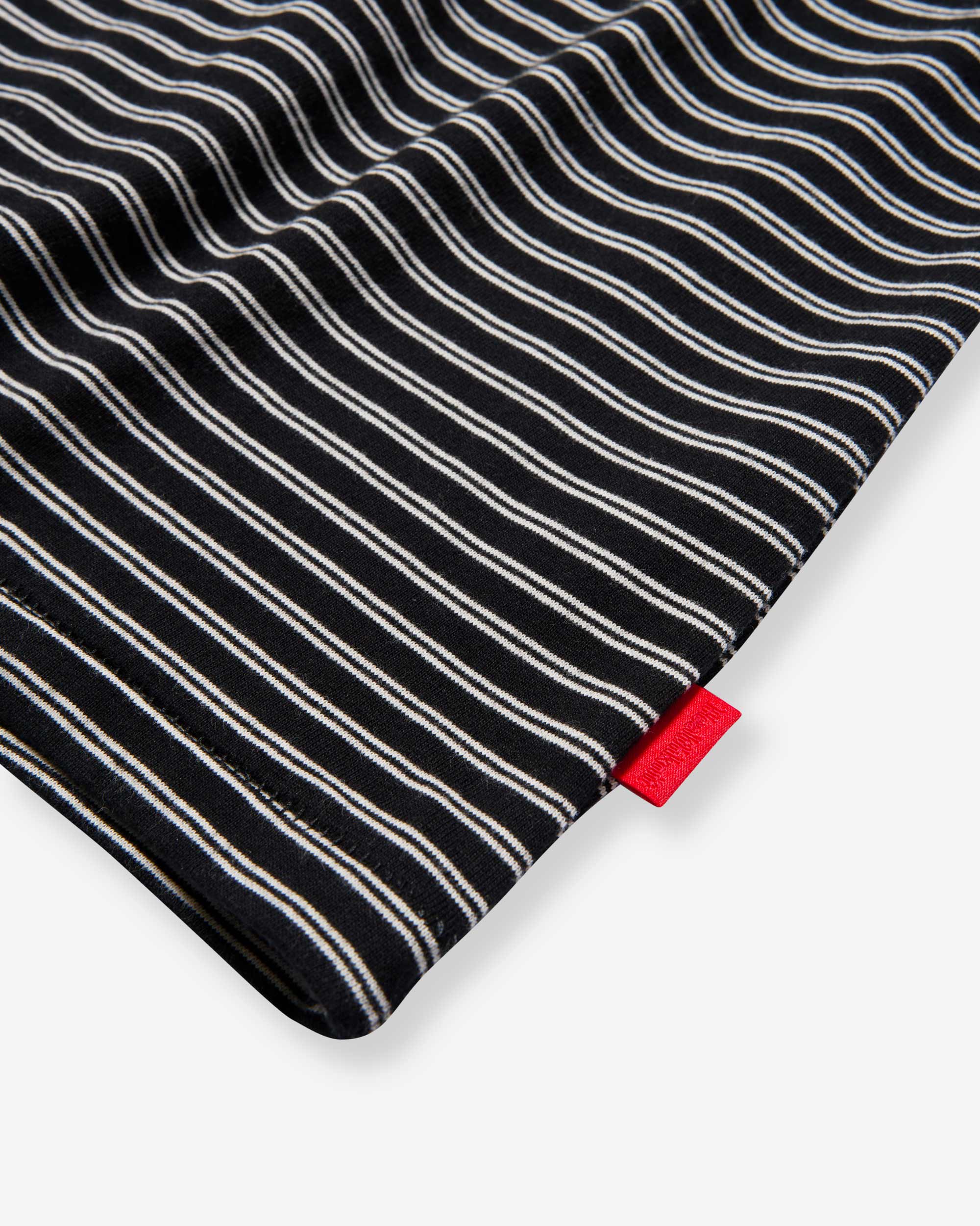 Classic Border Jersey Crewneck S/S - Black x Natural