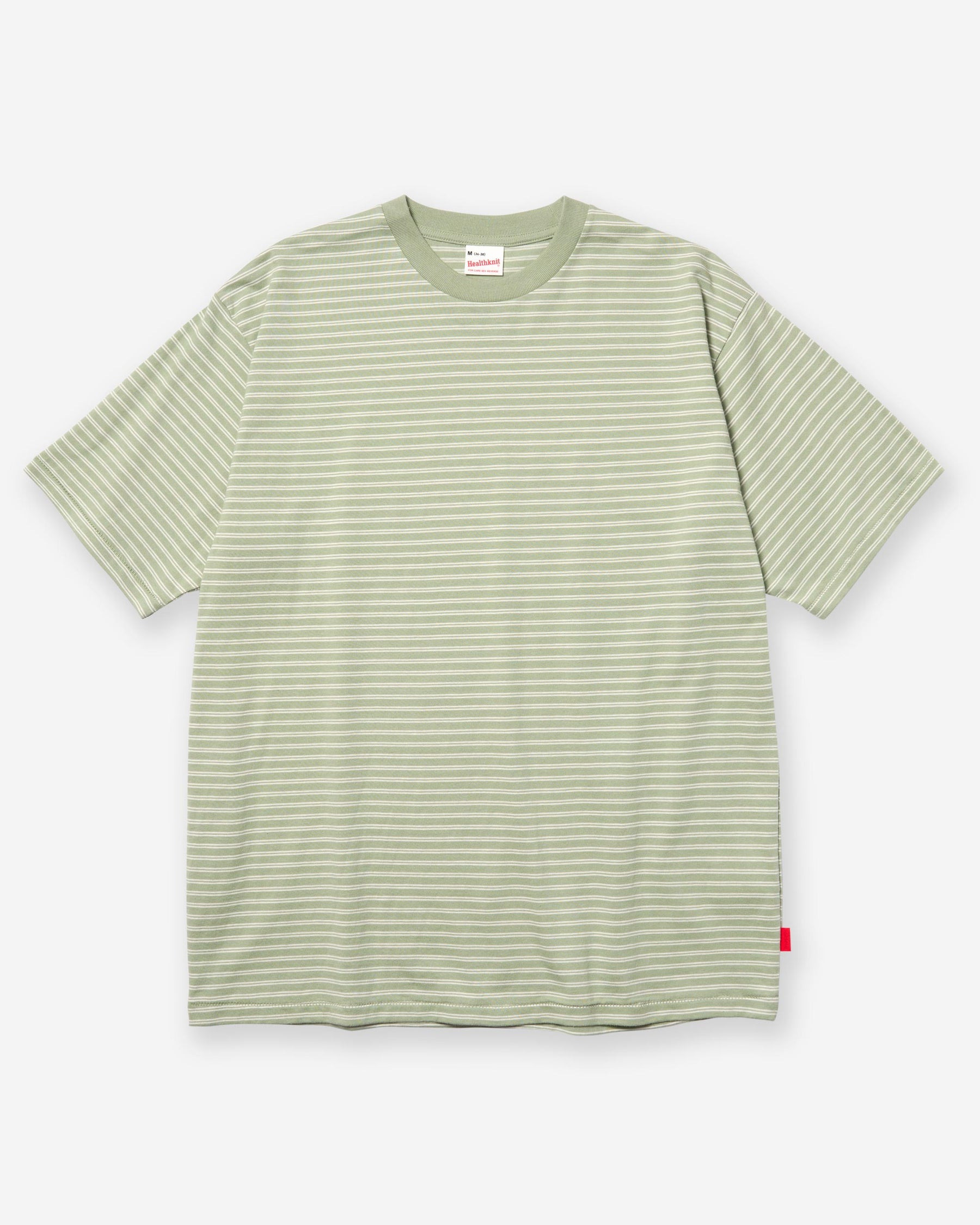 Classic Border Jersey Crewneck S/S - F.Green x Natural