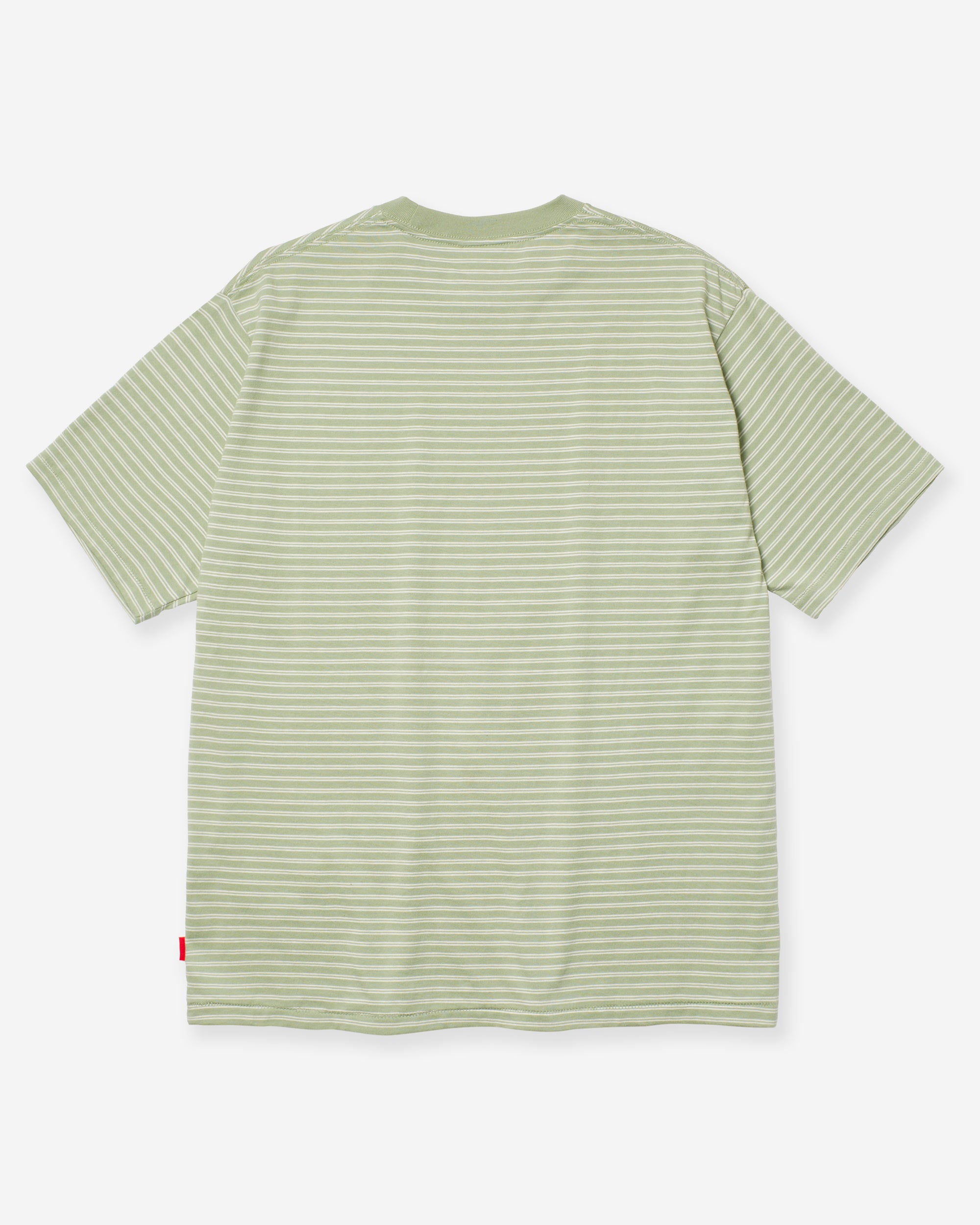 Classic Border Jersey Crewneck S/S - F.Green x Natural