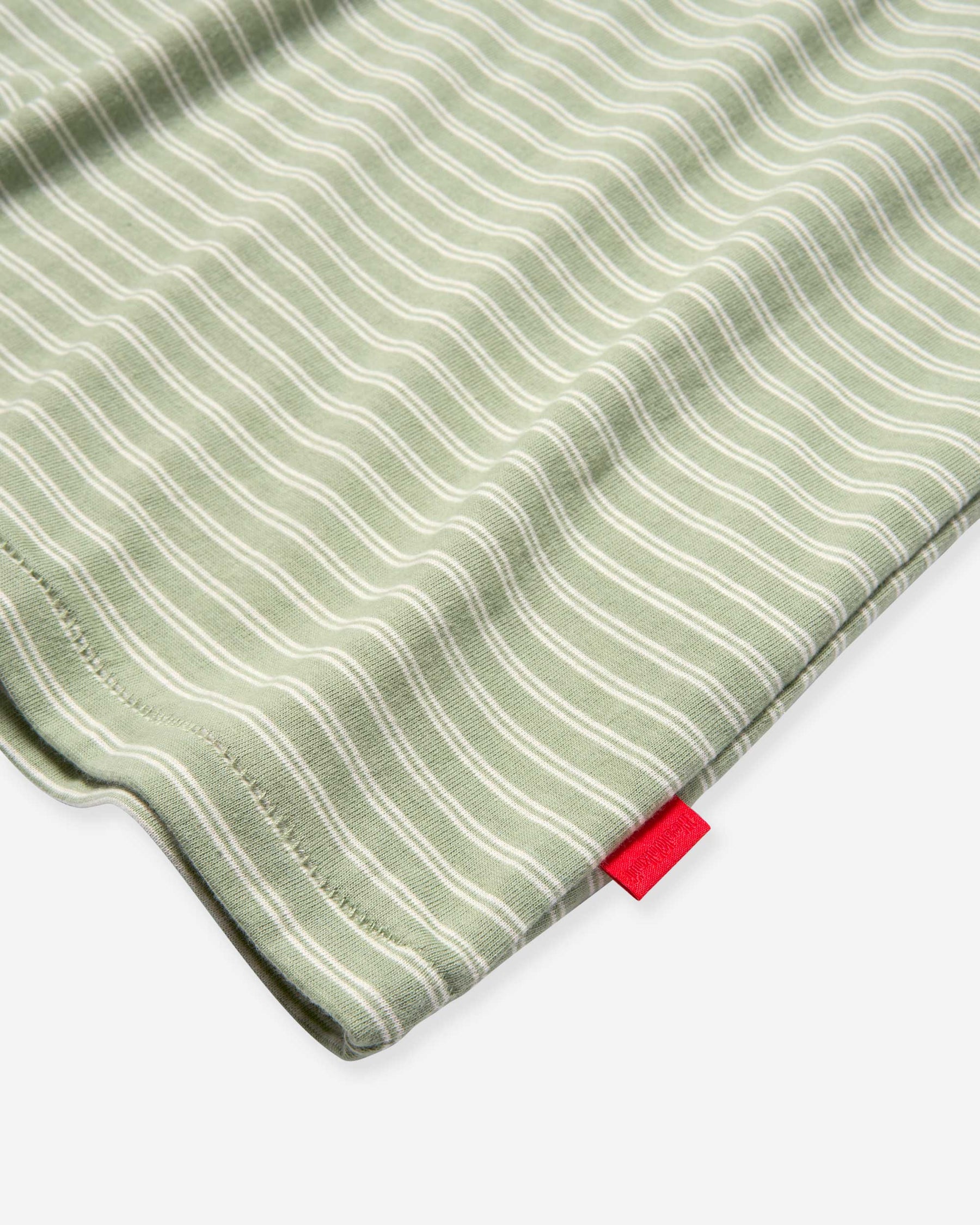 Classic Border Jersey Crewneck S/S - F.Green x Natural