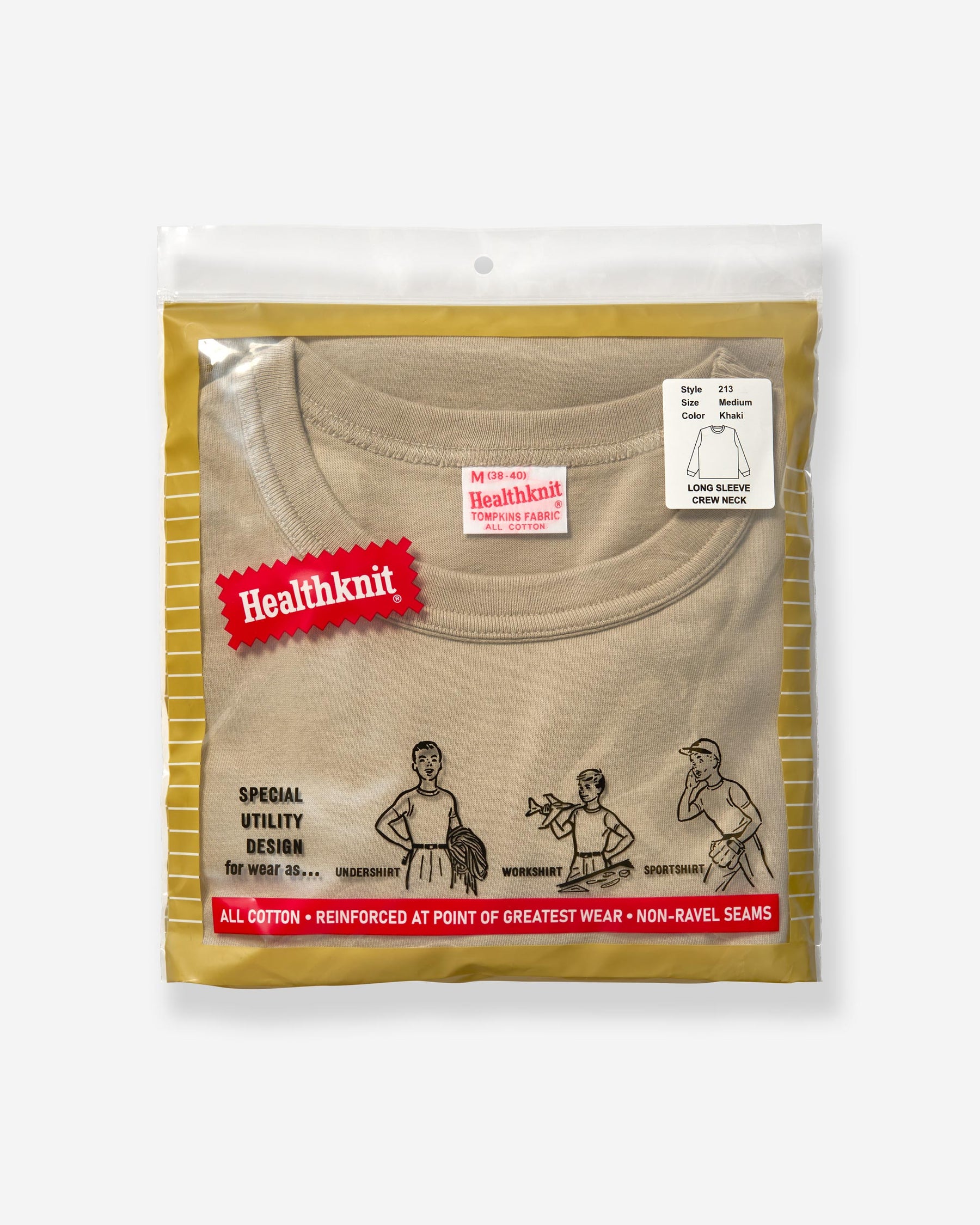 Tompkins Jersey Crewneck L/S - Khaki