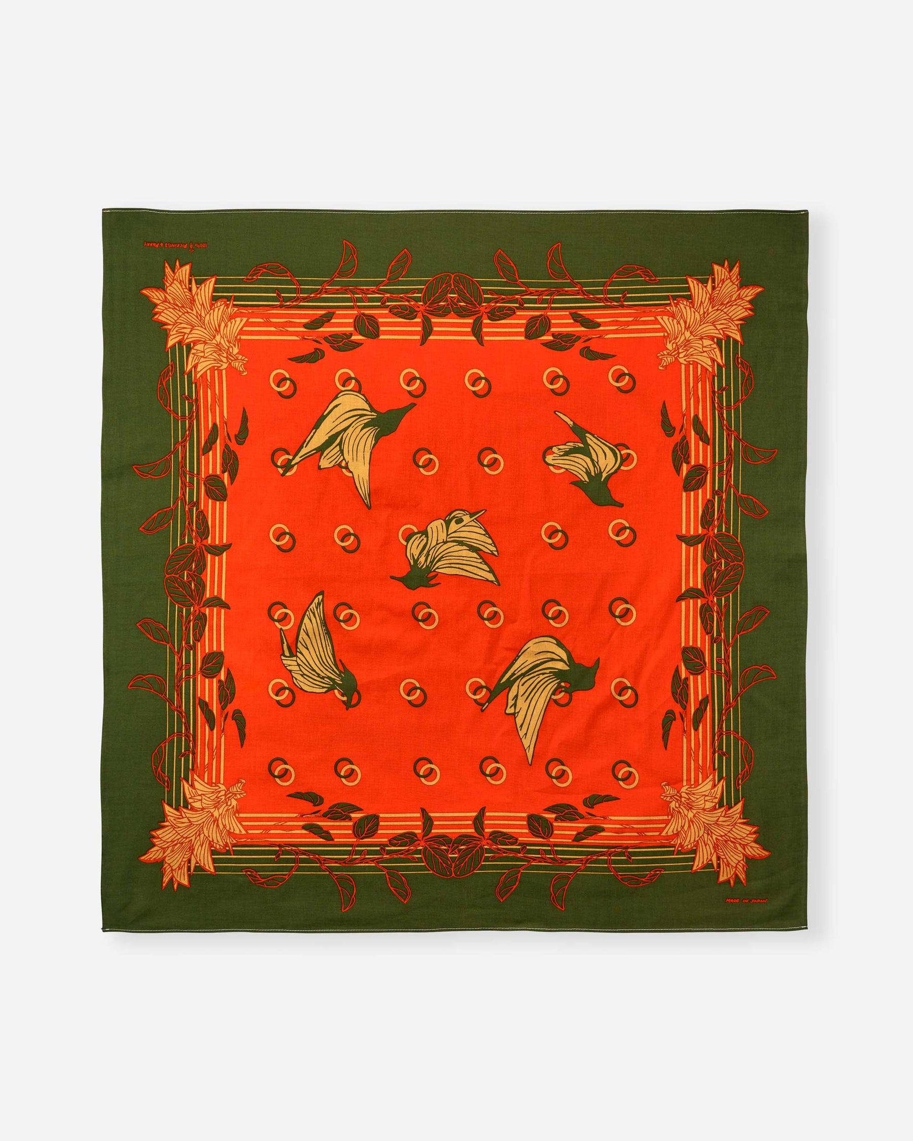 PPHH "Parrot Pea" Bandana - Orange/Green