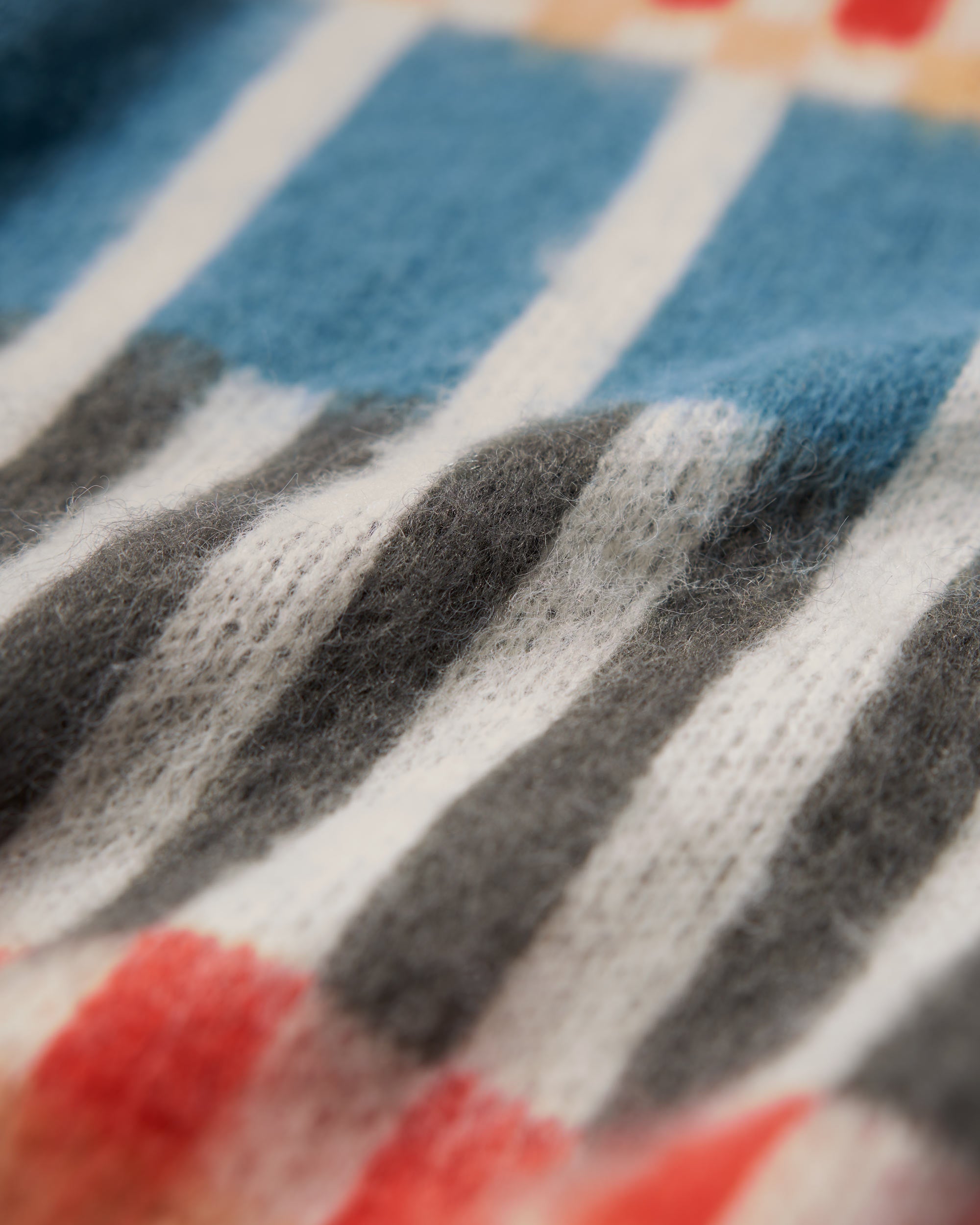 Grid Check Knitted Jumper - Multi