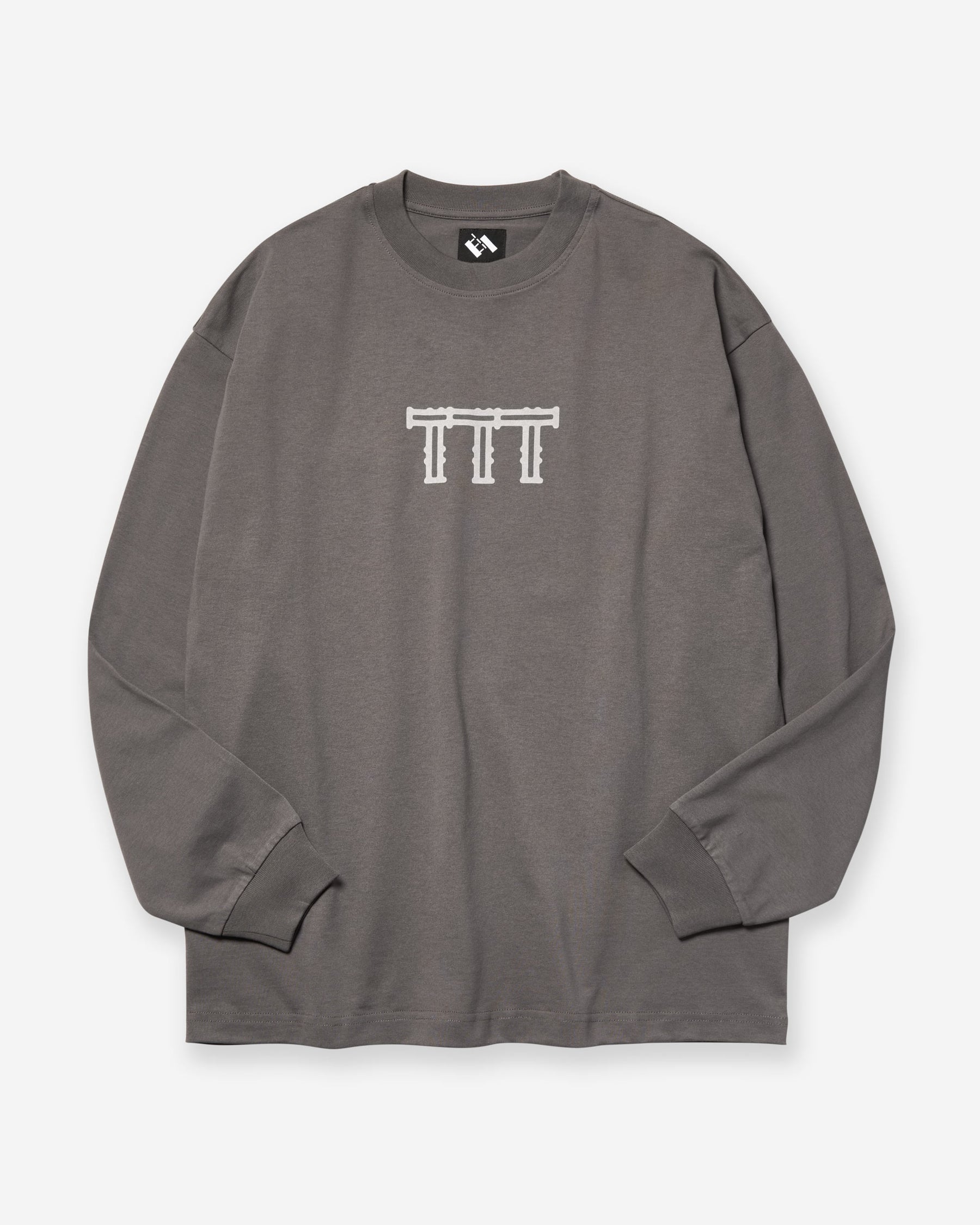 Cross Lattice Long Sleeve - Charcoal