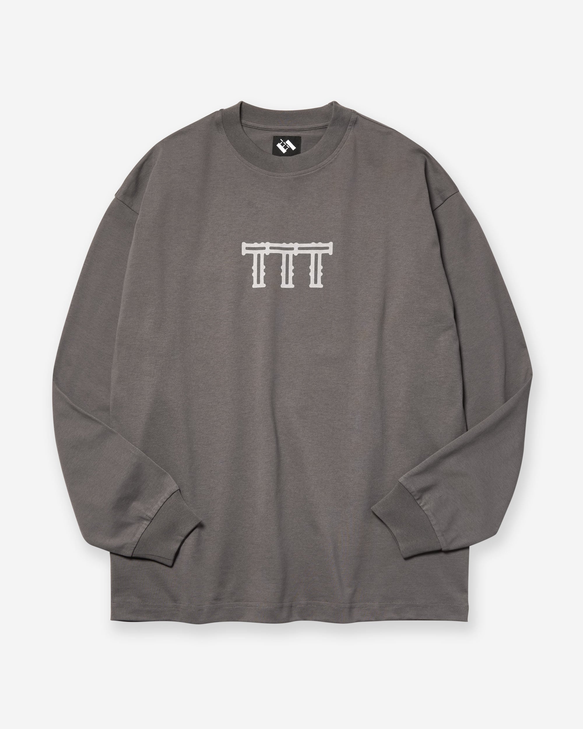 Cross Lattice Long Sleeve - Charcoal