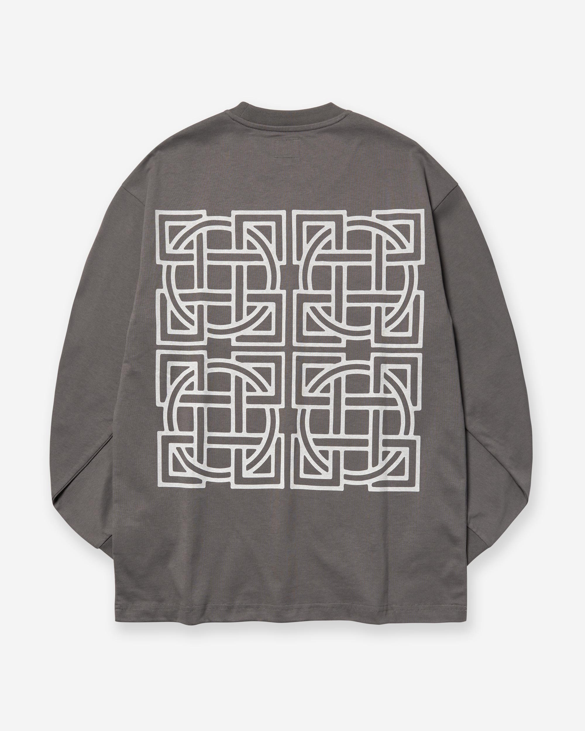 Cross Lattice Long Sleeve - Charcoal