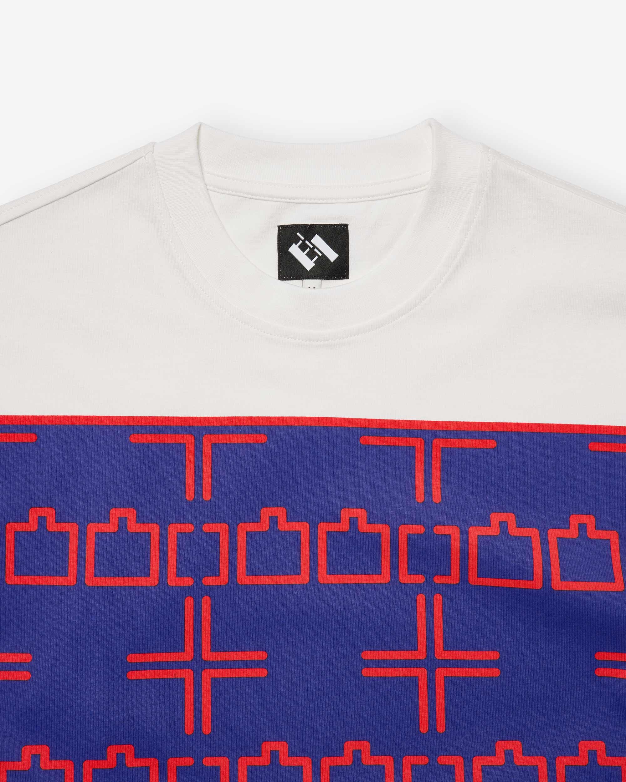 Dashed Line T-Shirt - White