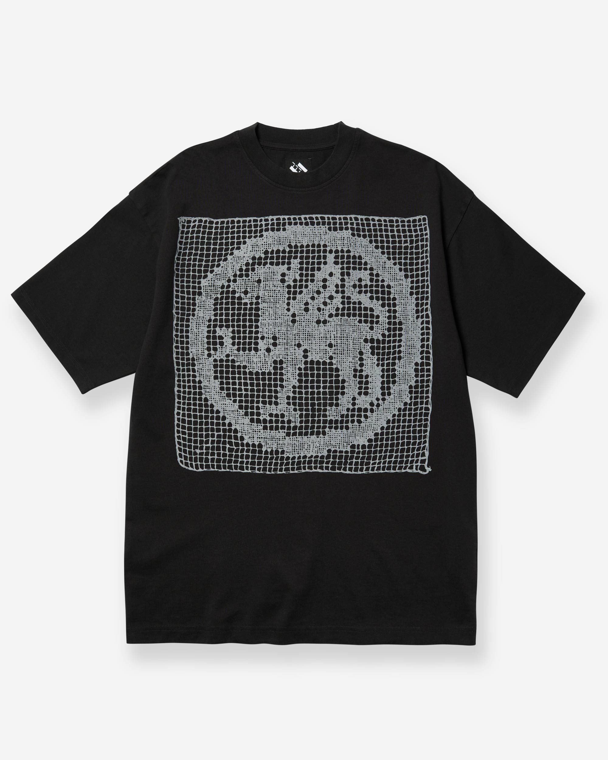 Filet Lace T-Shirt - Black