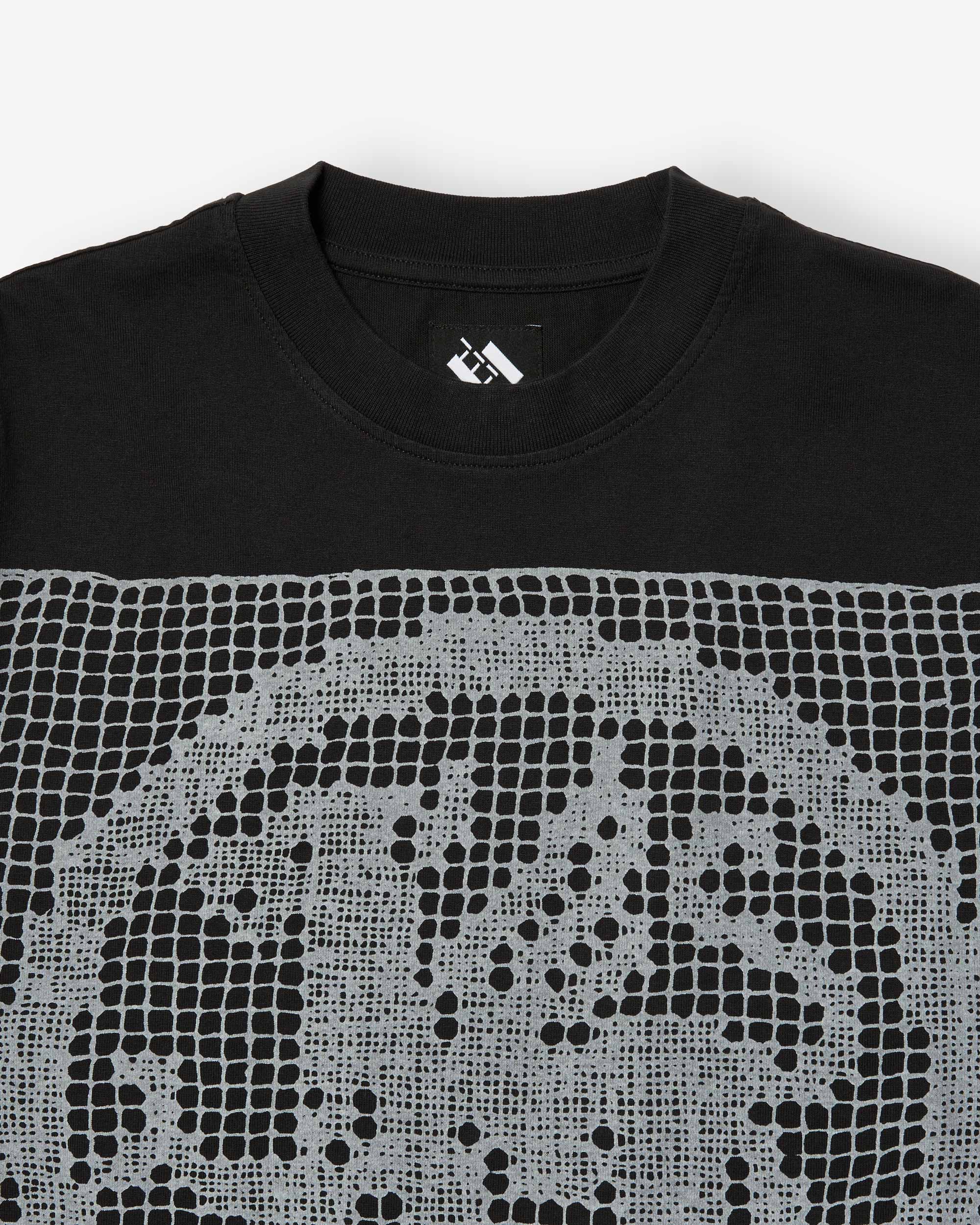 Filet Lace T-Shirt - Black