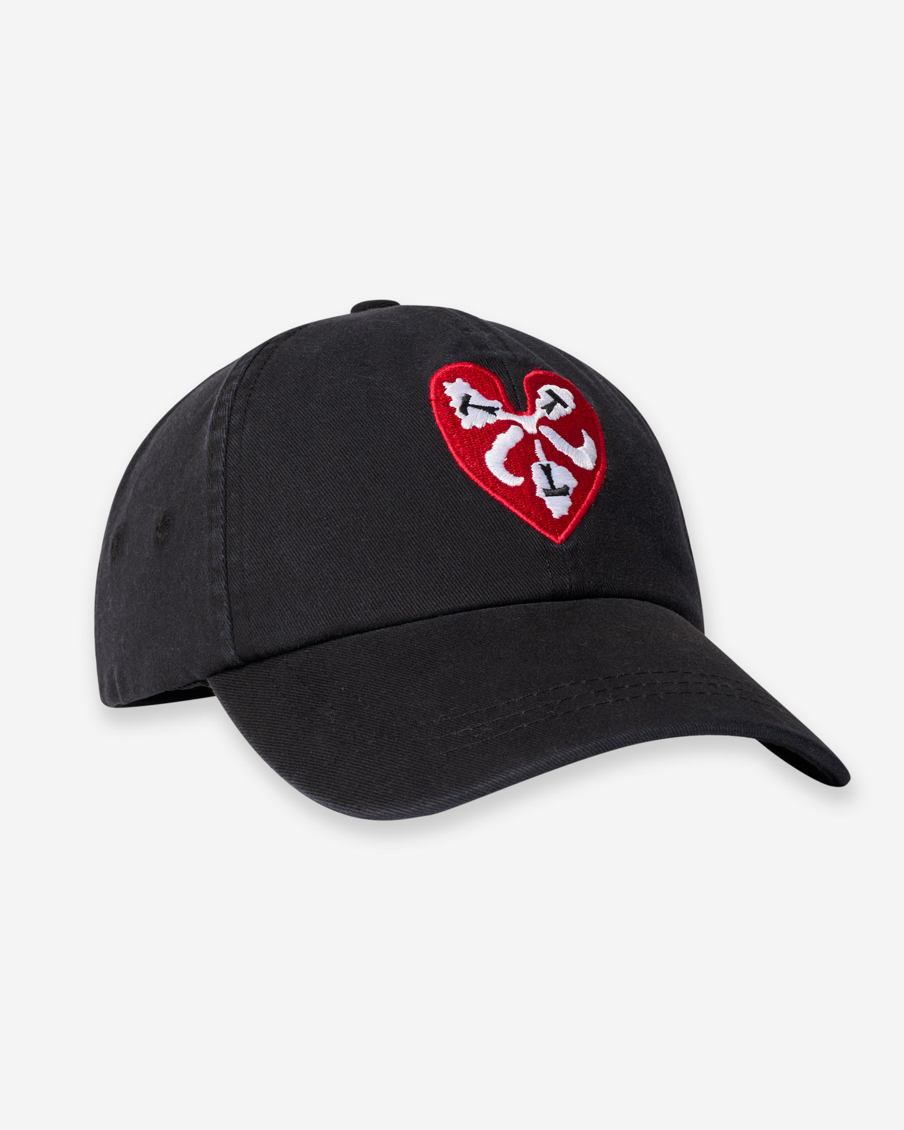 Heart 6-Panel - Black