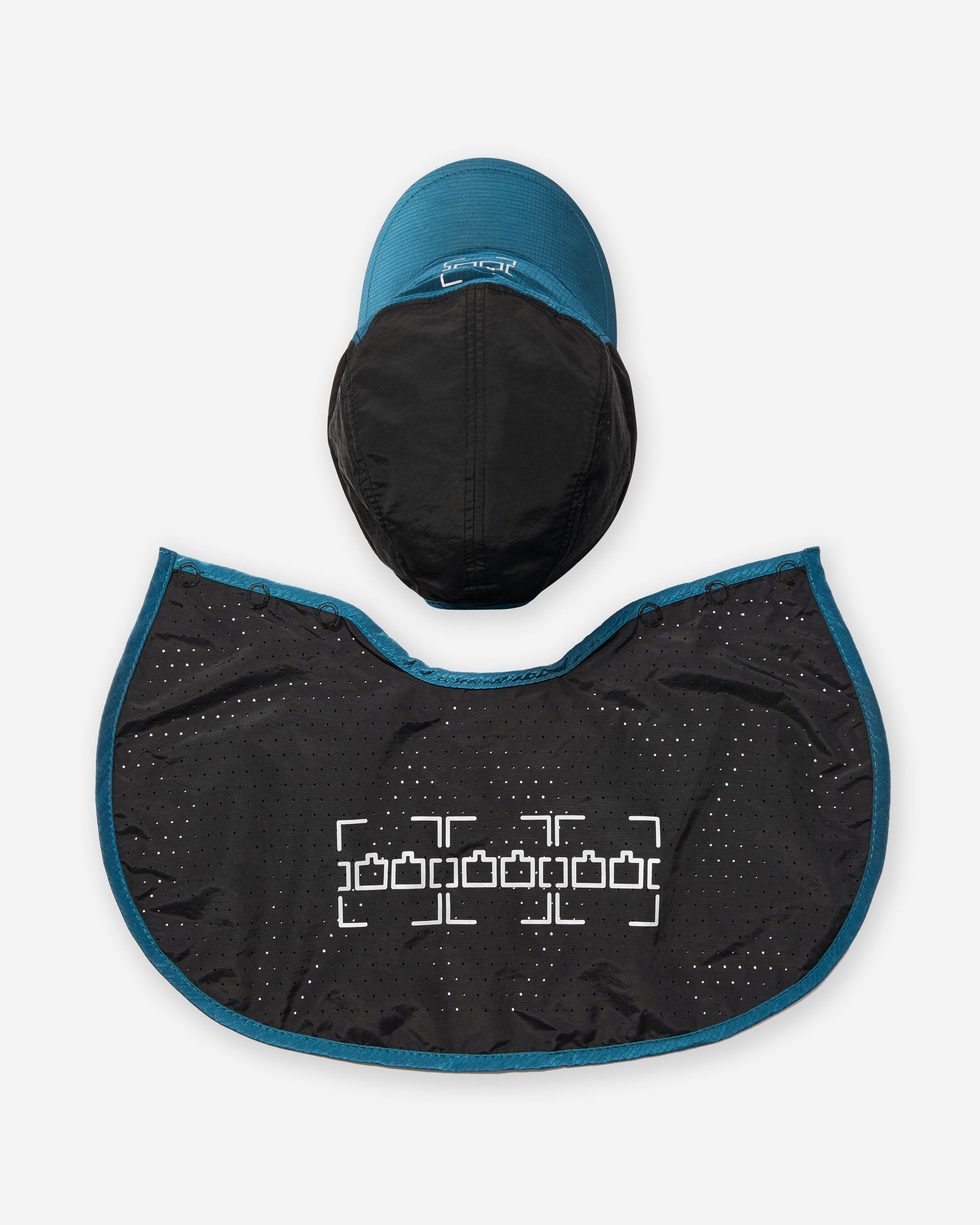 Neck Cape Trail Cap - Blue/Black