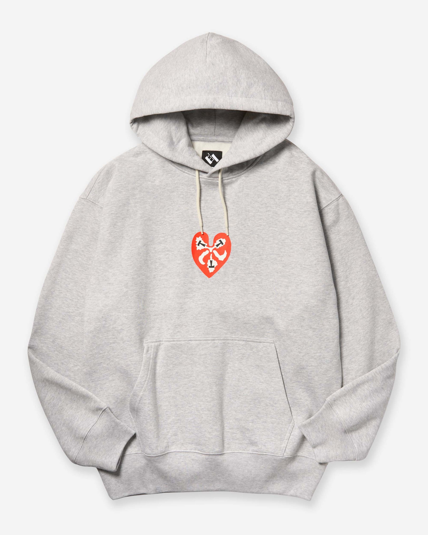 TTT Heart Hoody - Heather Grey