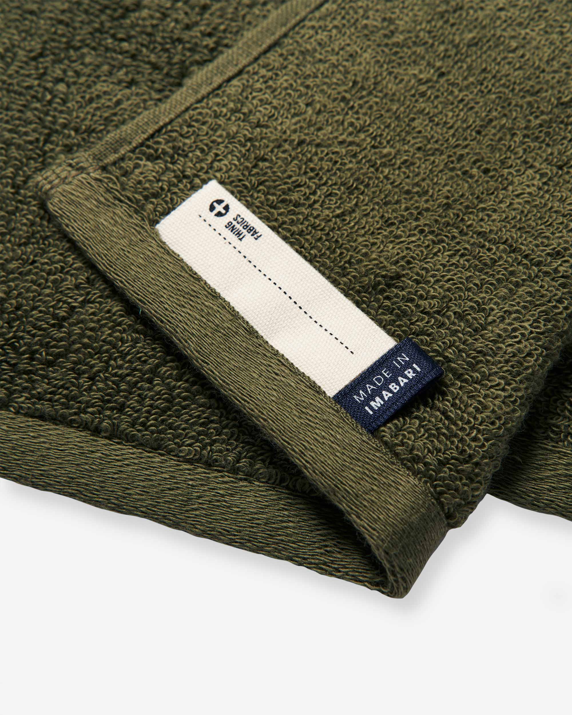TIP TOP 365 Face Towel - Olive Green