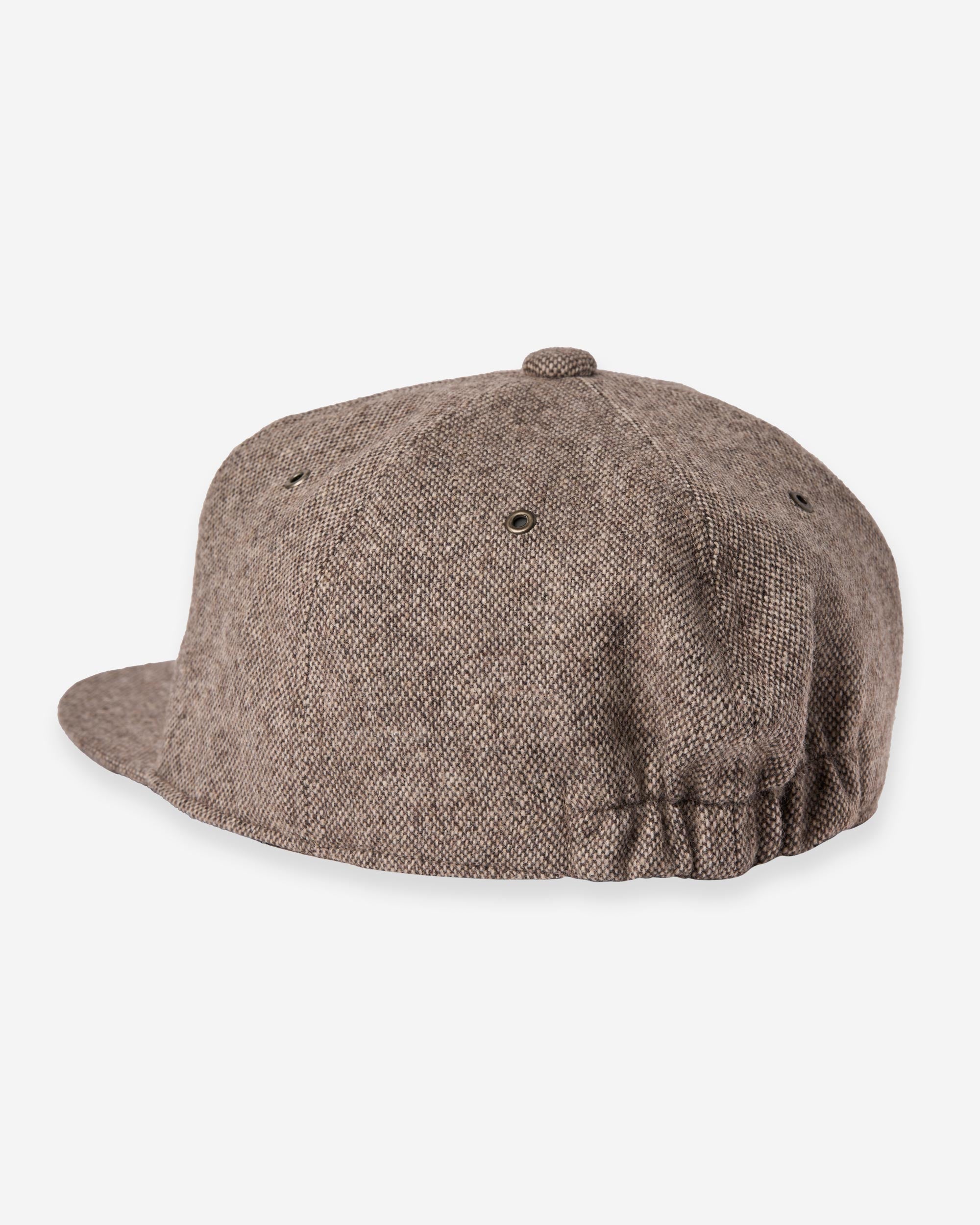 Recycled Tweed Cap - Brown