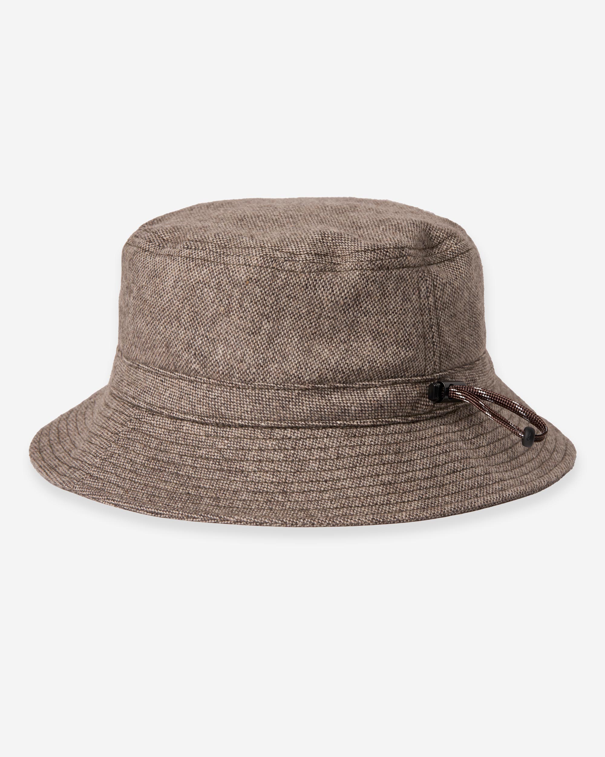 Recycled Tweed Hat - Brown