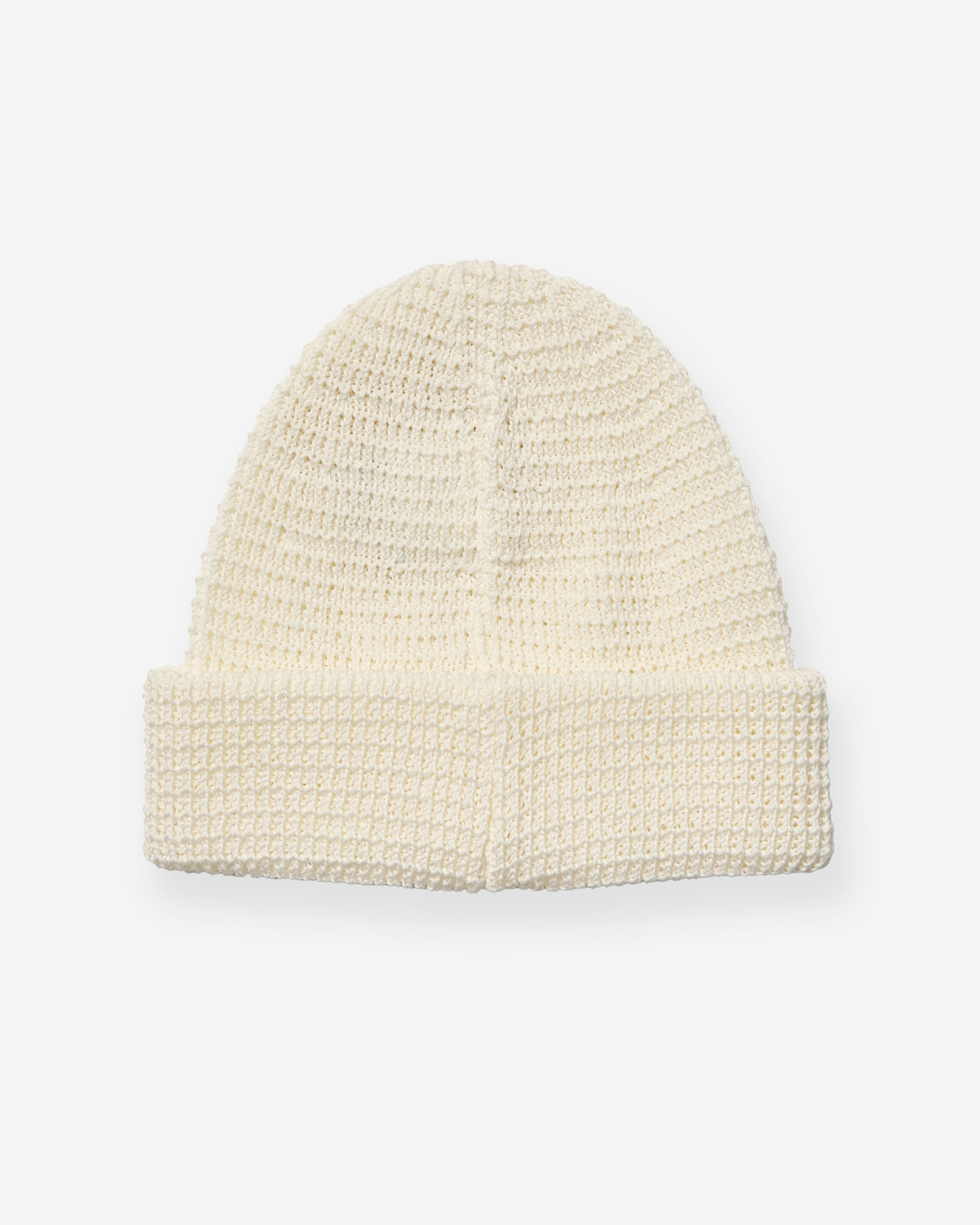 Linen-Liked Finished Cotton Watch Cap - White