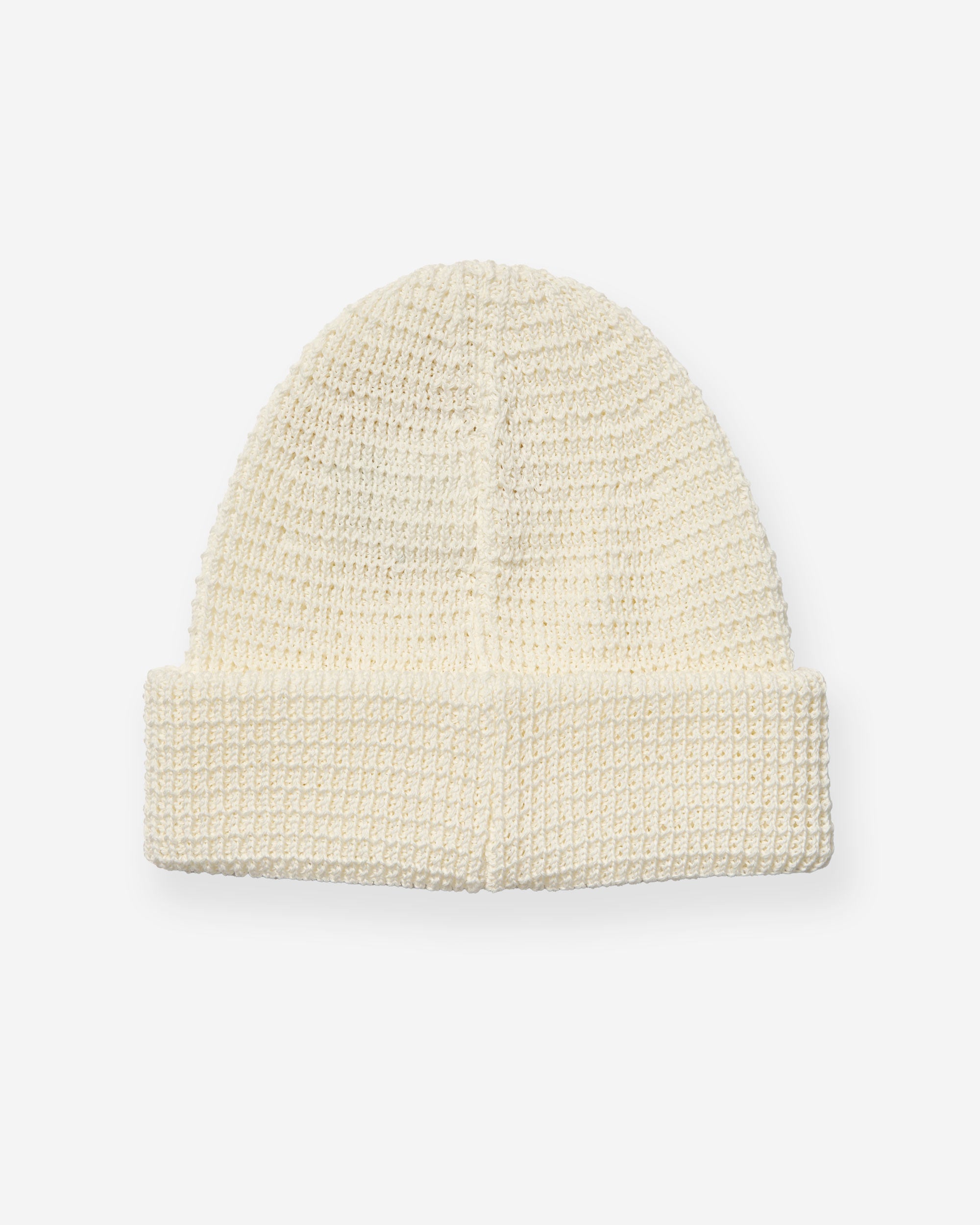 Linen-Liked Finished Cotton Watch Cap - White