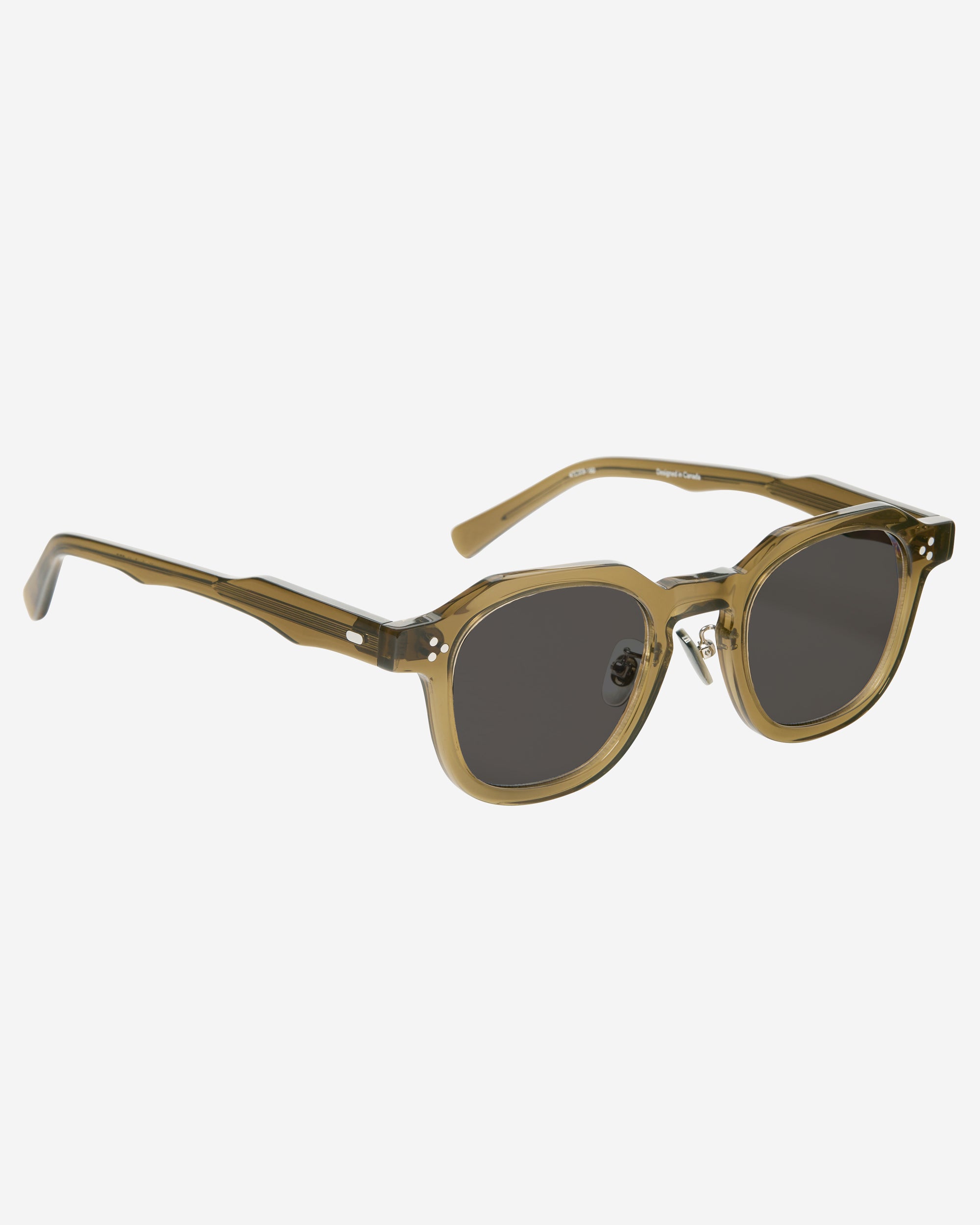 Salvi Sunglasses - Olive (Dark Grey)