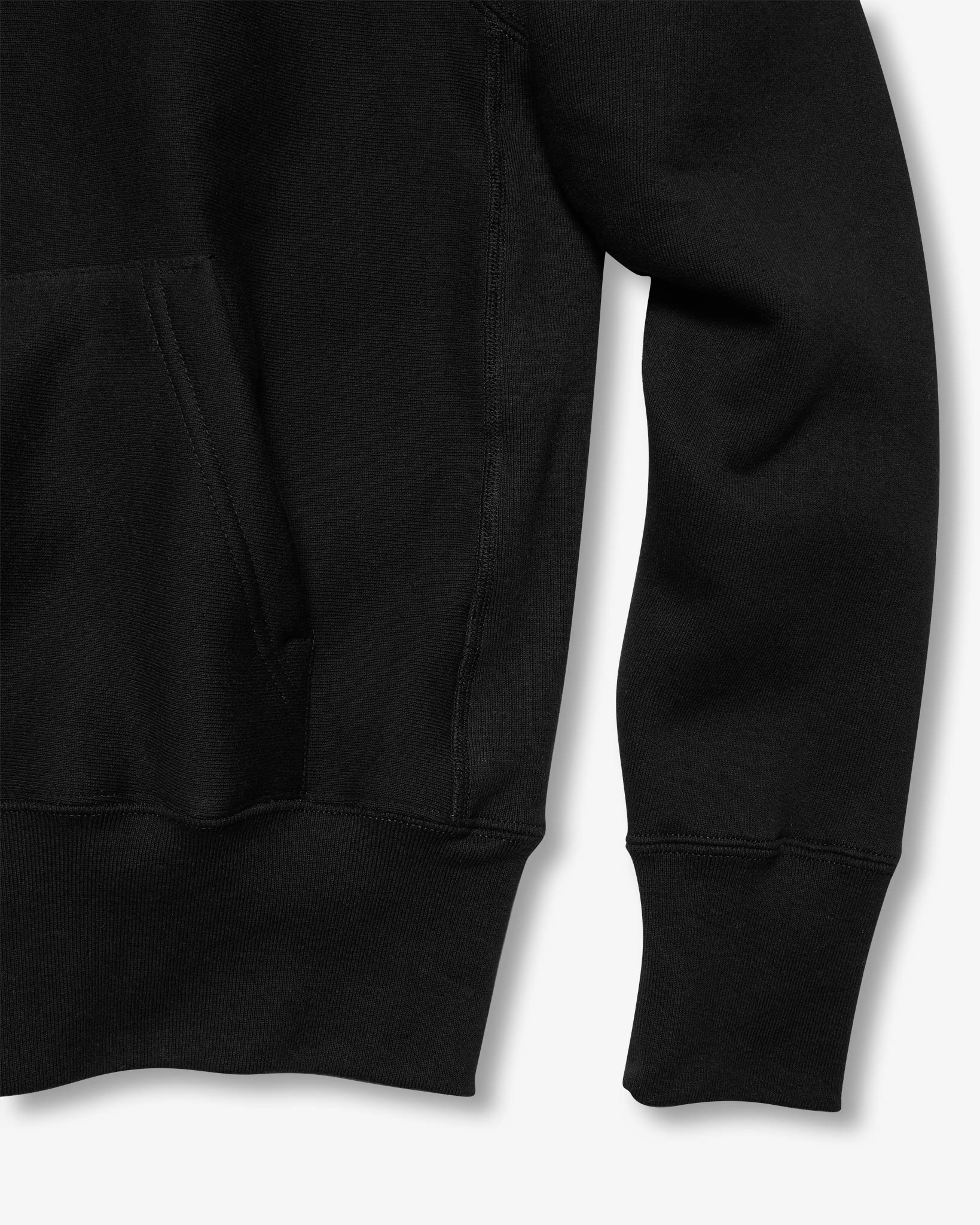 CROSS-KNIT® Pullover Hooded Sweatshirt - Black
