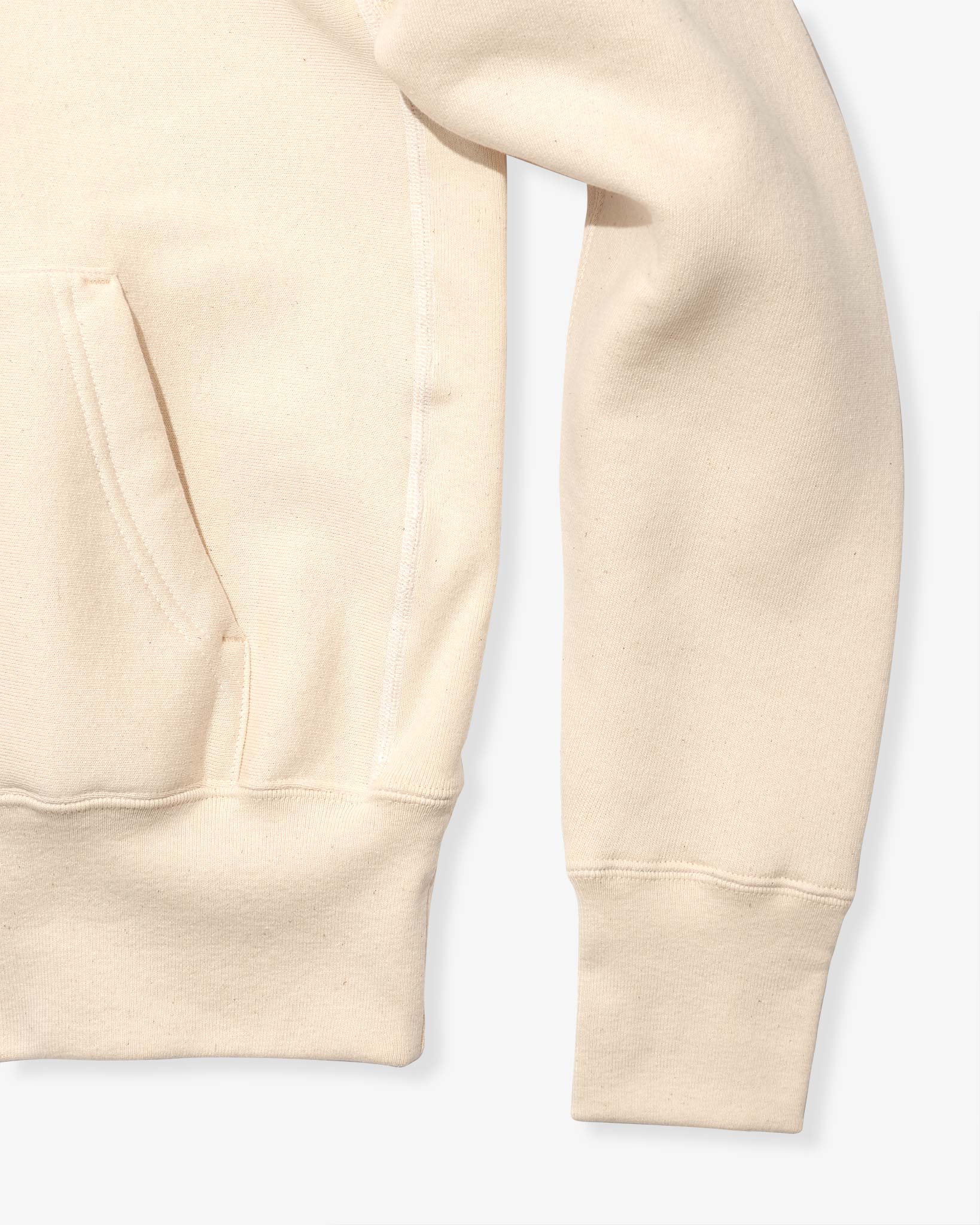 CROSS-KNIT® Pullover Hooded Sweatshirt - Natural