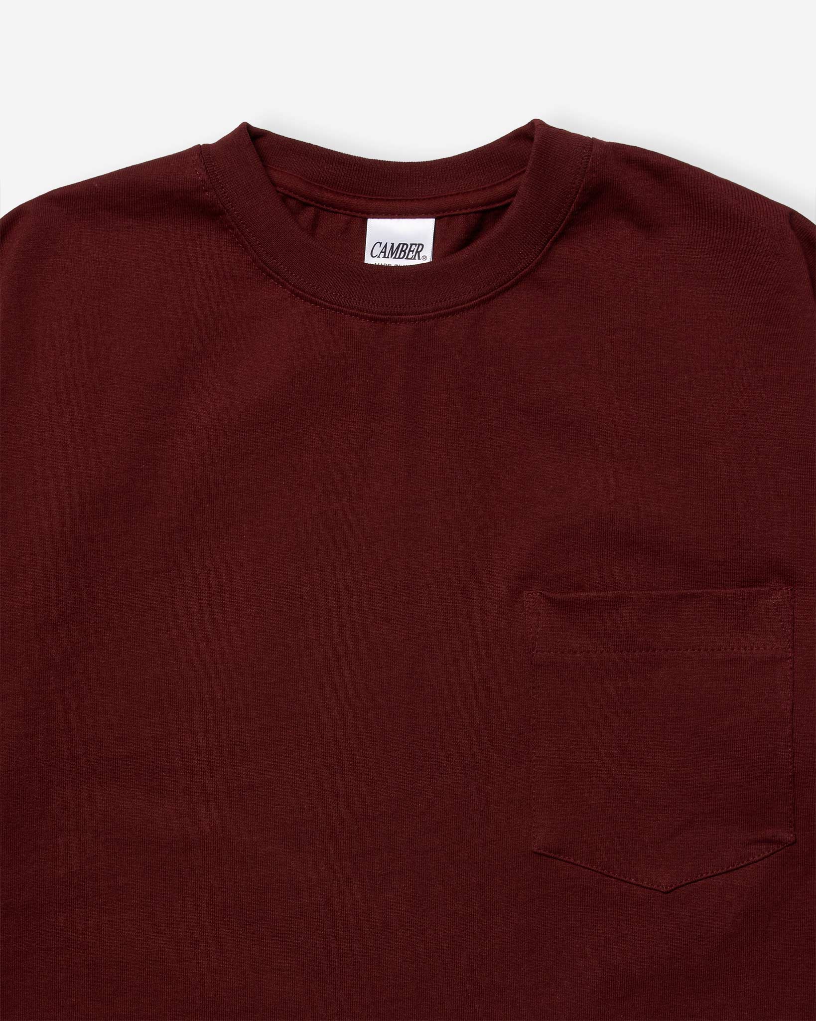 MAX-WEIGHT® Pocket T-Shirt - Burgundy