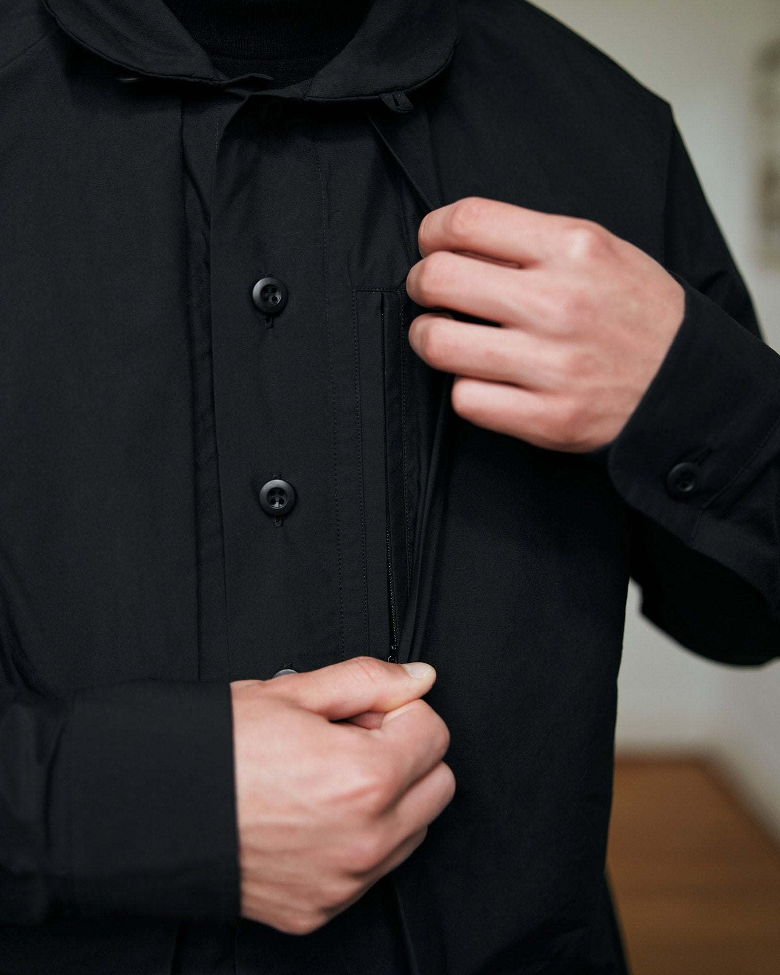 Shirt Jacket (LS-LB01) - Black