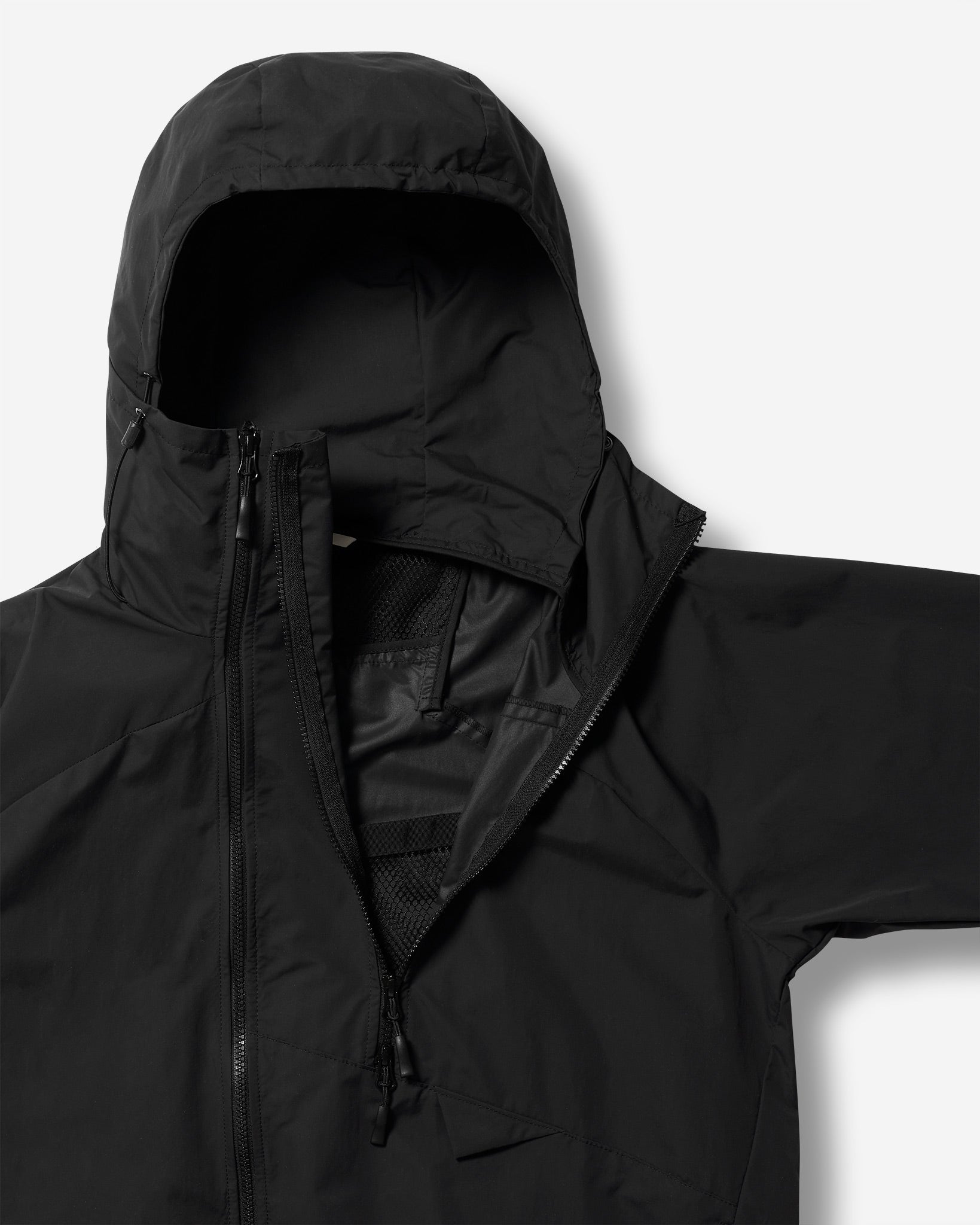 Double Zip Windbreaker (JK-OB02) - Black