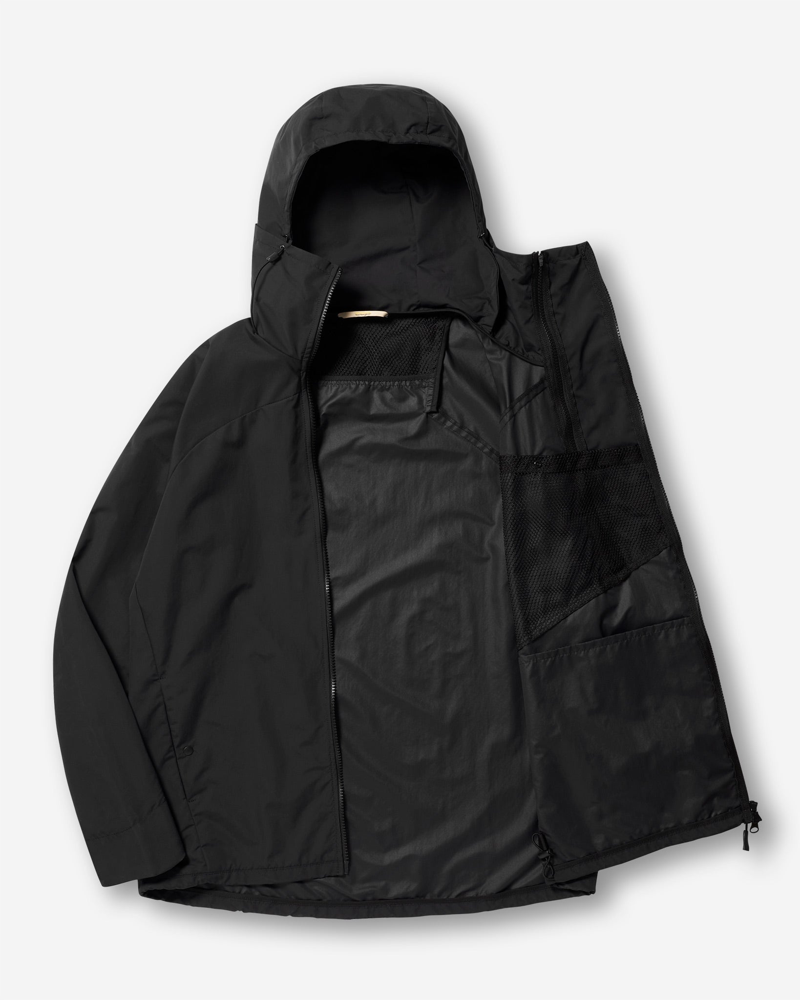 Double Zip Windbreaker (JK-OB02) - Black