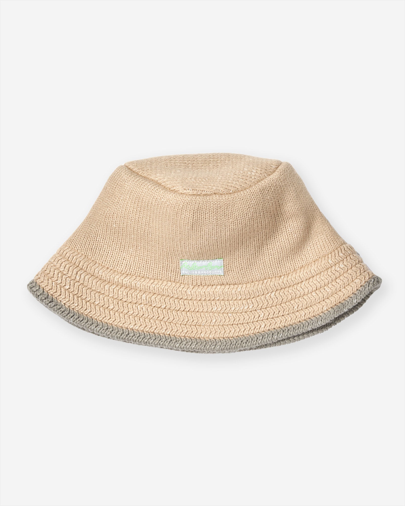 O/M Knit Bucket Hat - Beige
