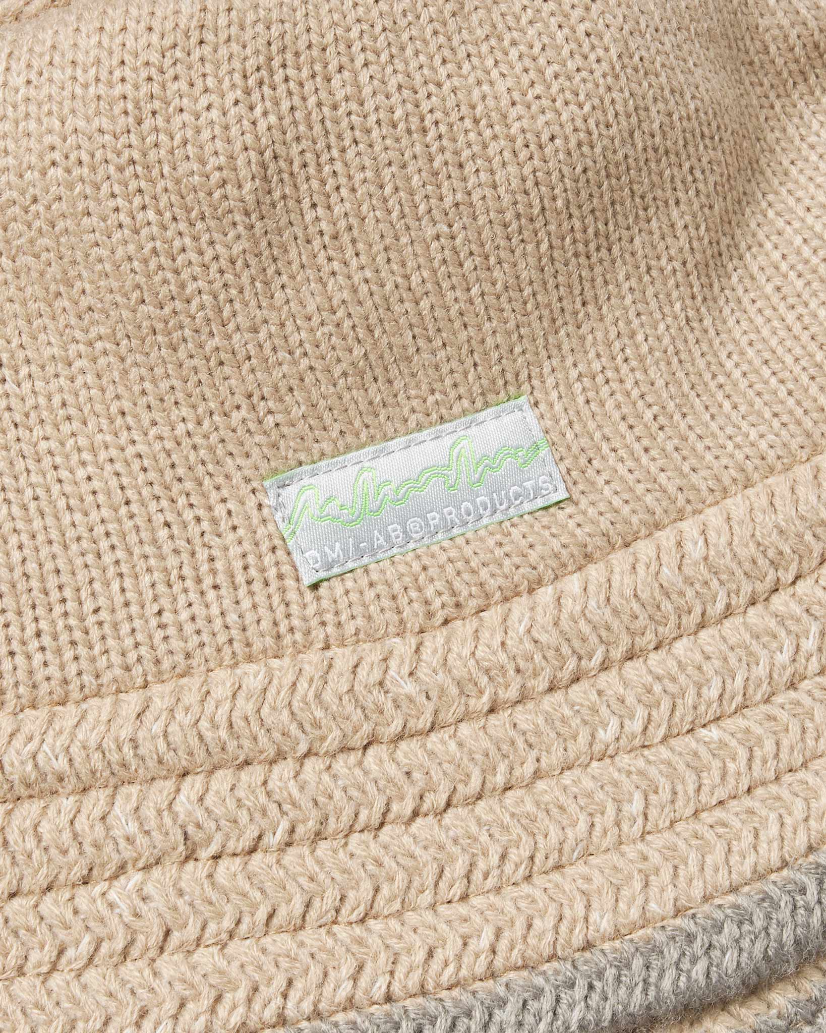 O/M Knit Bucket Hat - Beige