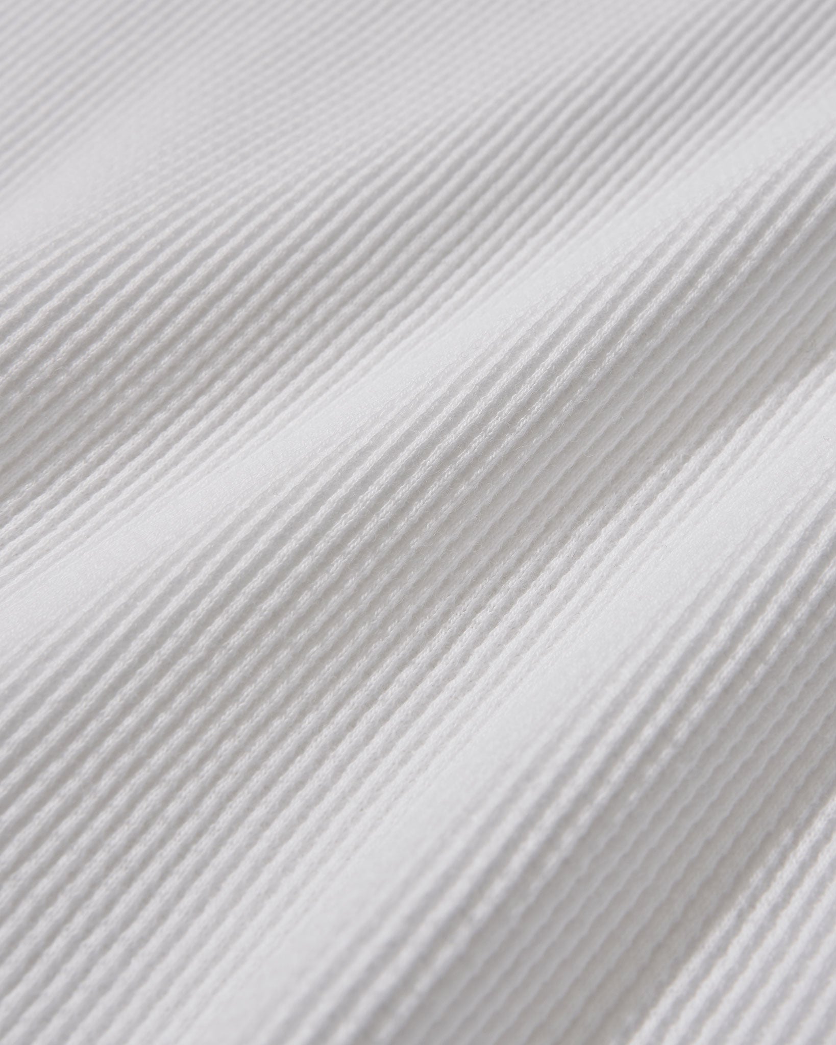 Functional Fabric Waffle Henley L/S T-Shirt - White